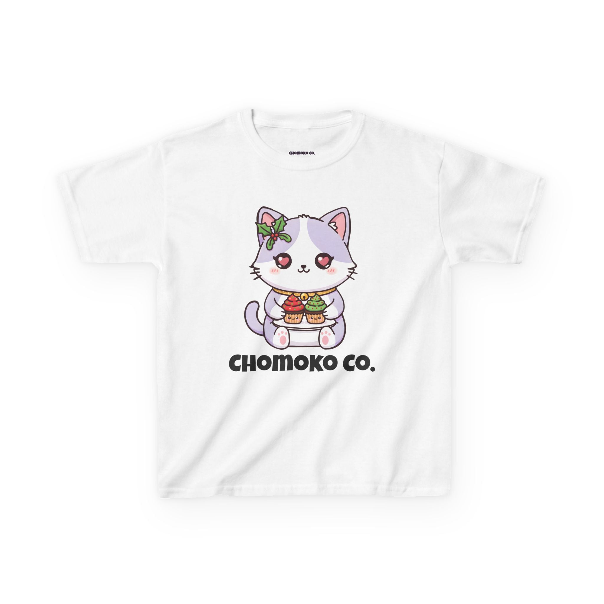 Nori with Christmas Cupcakes Kids Heavy Cotton™ Tee