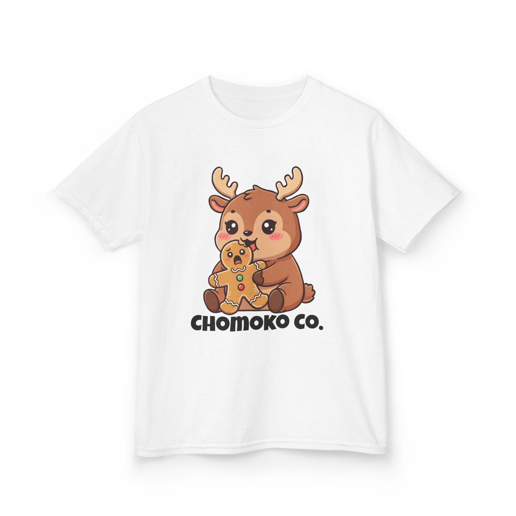 Haru eating a Gingerbread Man Kids Heavy Cotton™ Tee