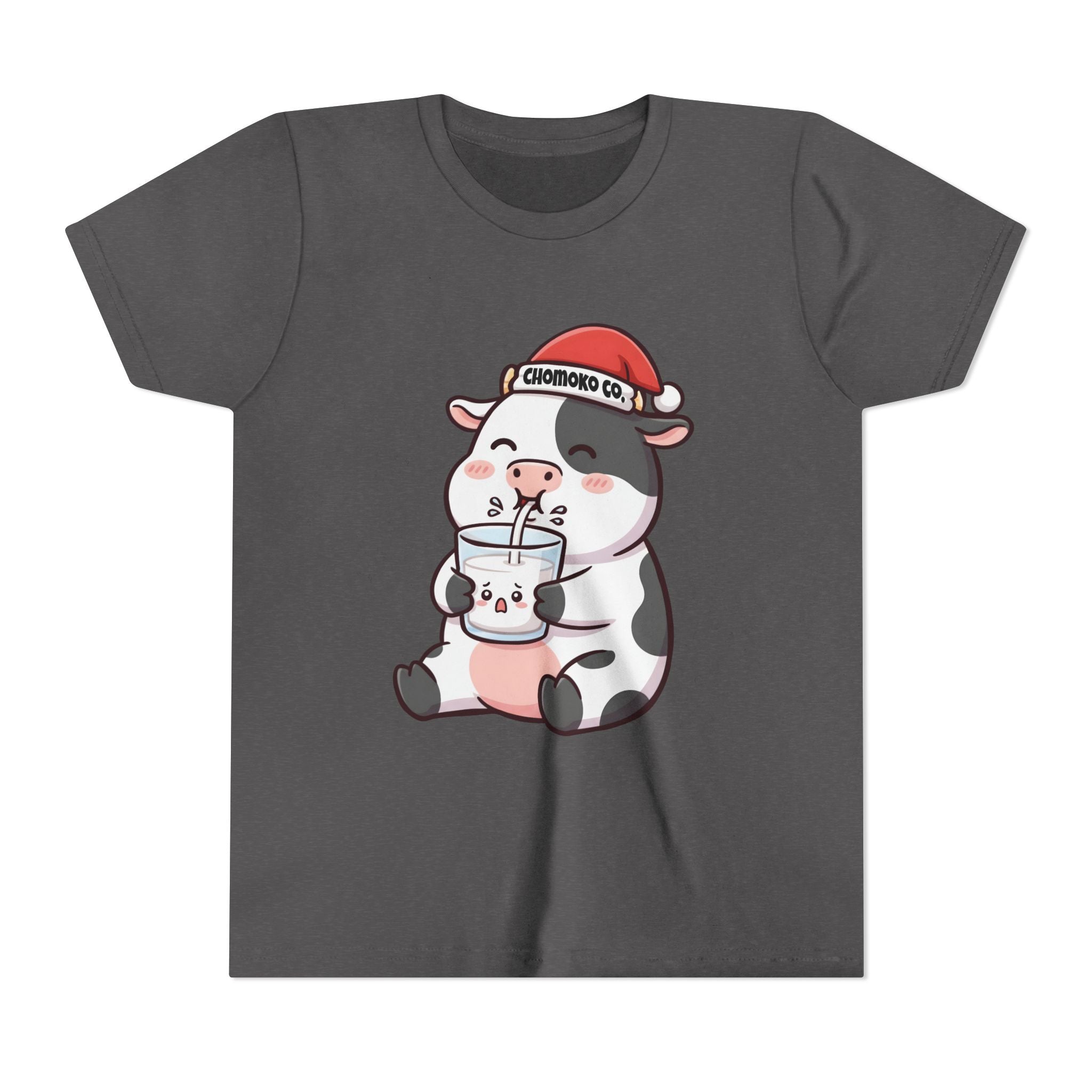 Kolby with Santa hat Youth Short Sleeve Tee