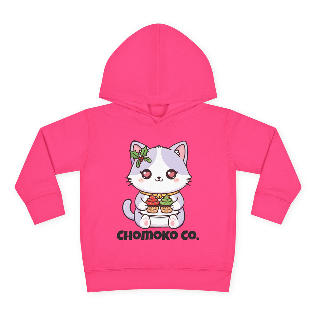 Nori with Christmas Cupcakes Toddler Pullover Fleece Hoodie