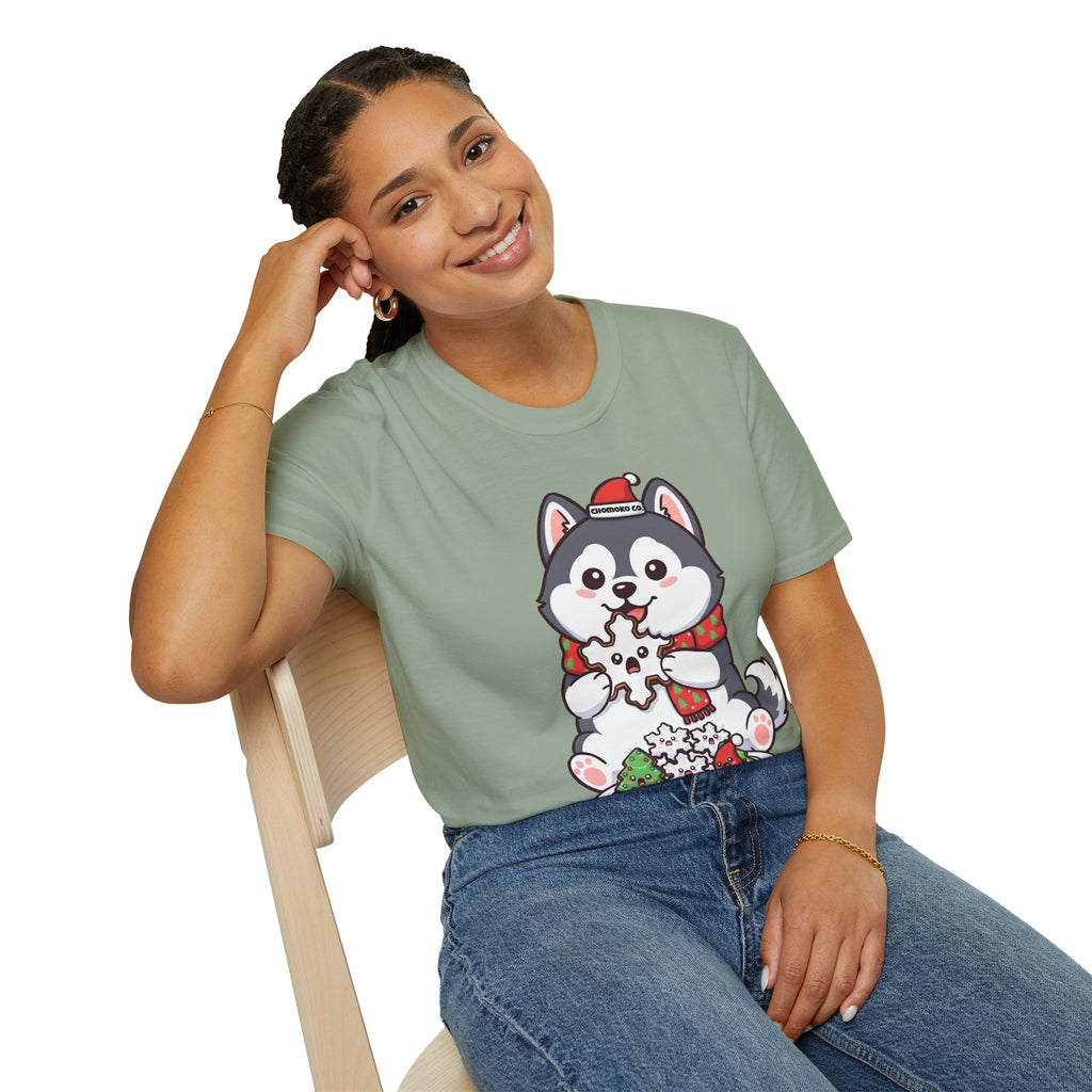 Koda eating Sugar cookies Unisex Softstyle T-Shirt