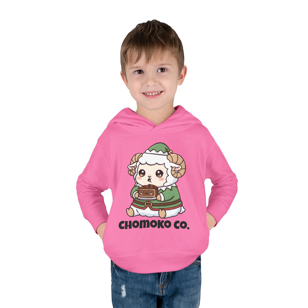 Bashi in an elf costume Toddler Pullover Fleece Hoodie