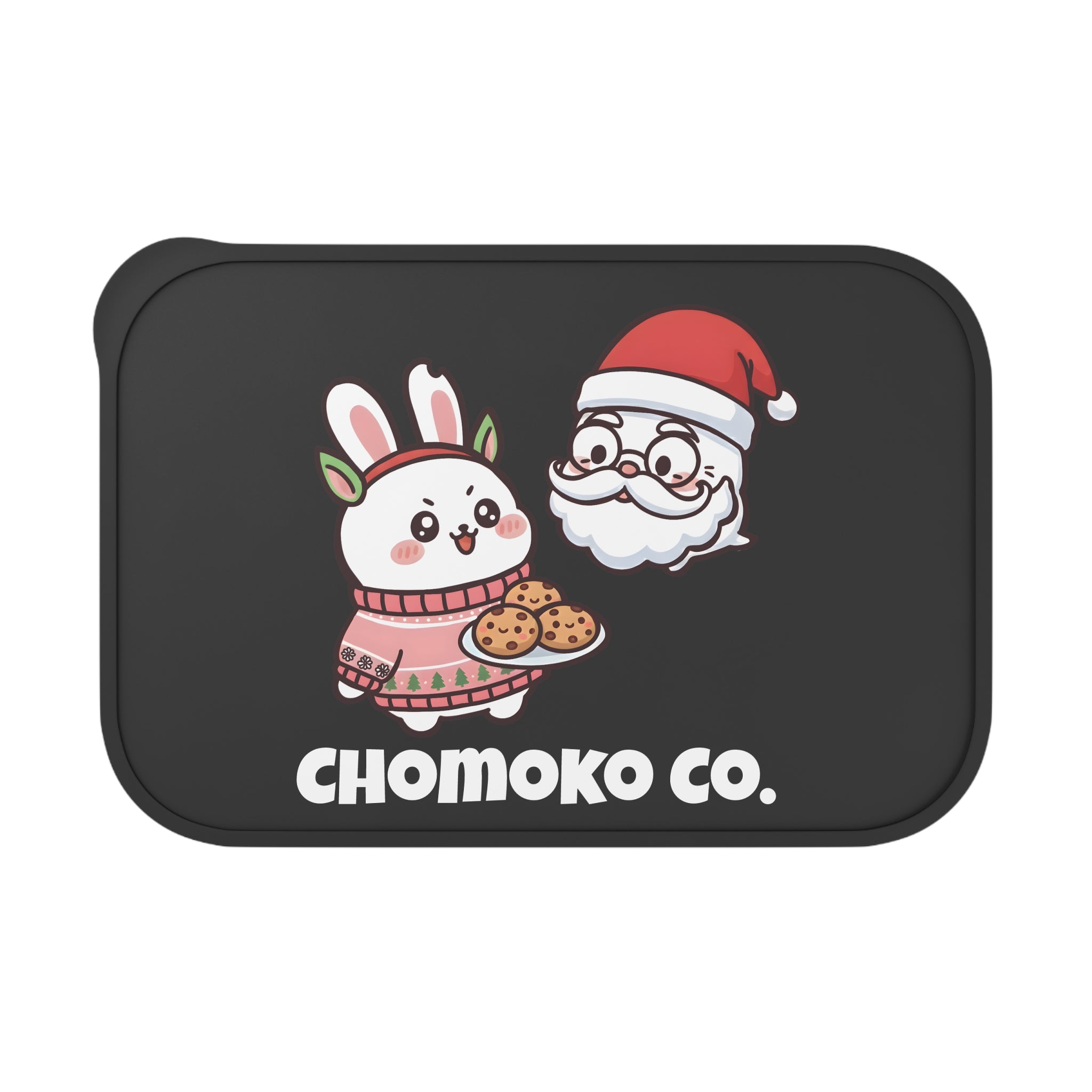 Chomoko and Santa Oji PLA Bento Box with Band and Utensils