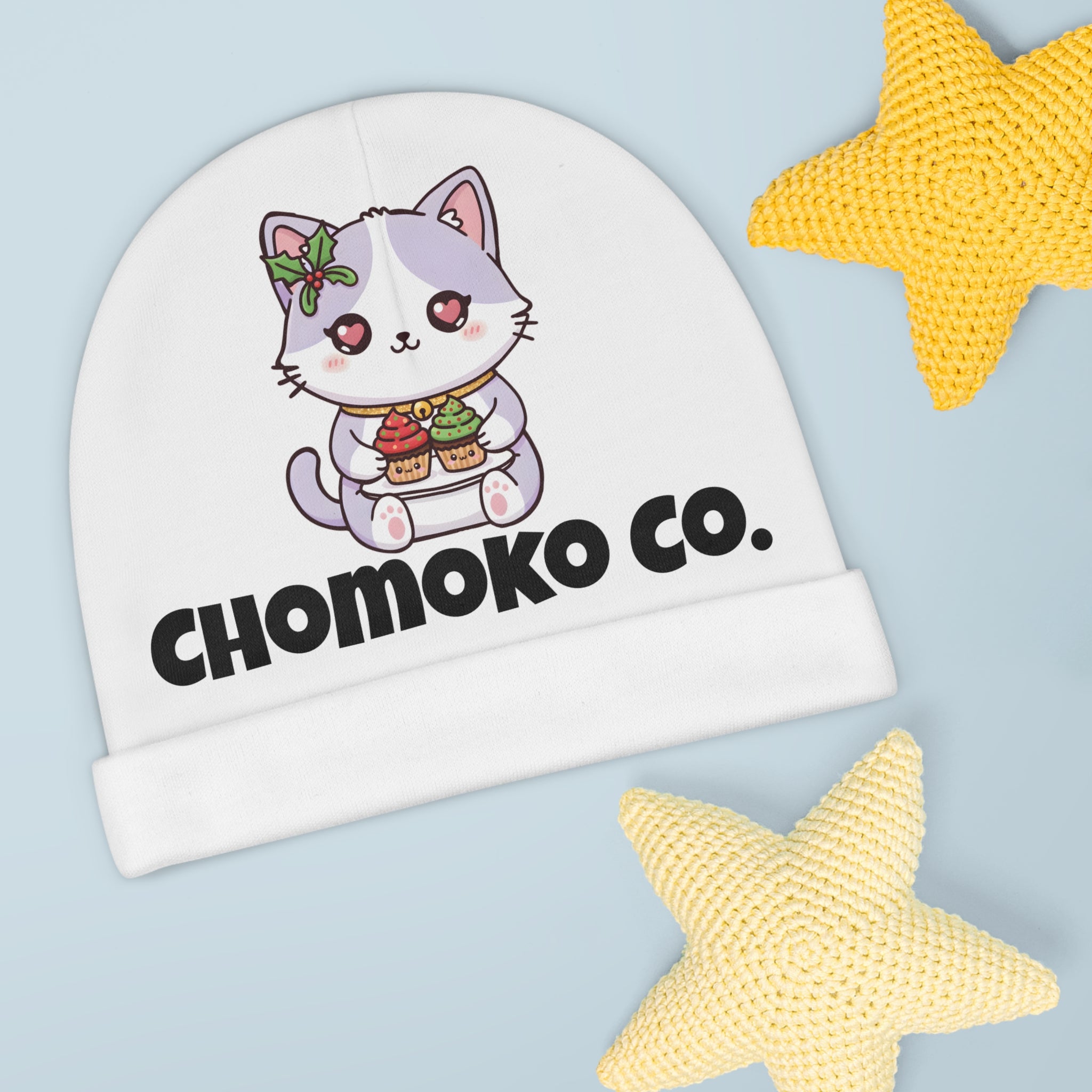 Nori with Christmas Cupcakes Baby Beanie