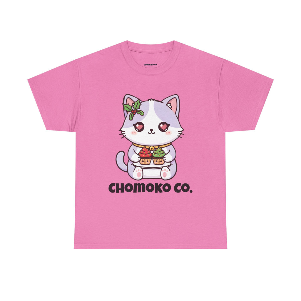 Nori with Christmas Cupcakes Sharing Tee | Christmas Cute Holiday Shirt