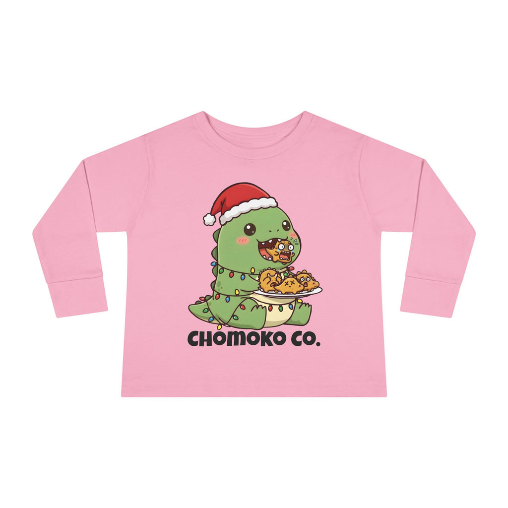 Tatsu with Christmas lights Toddler Long Sleeve Tee