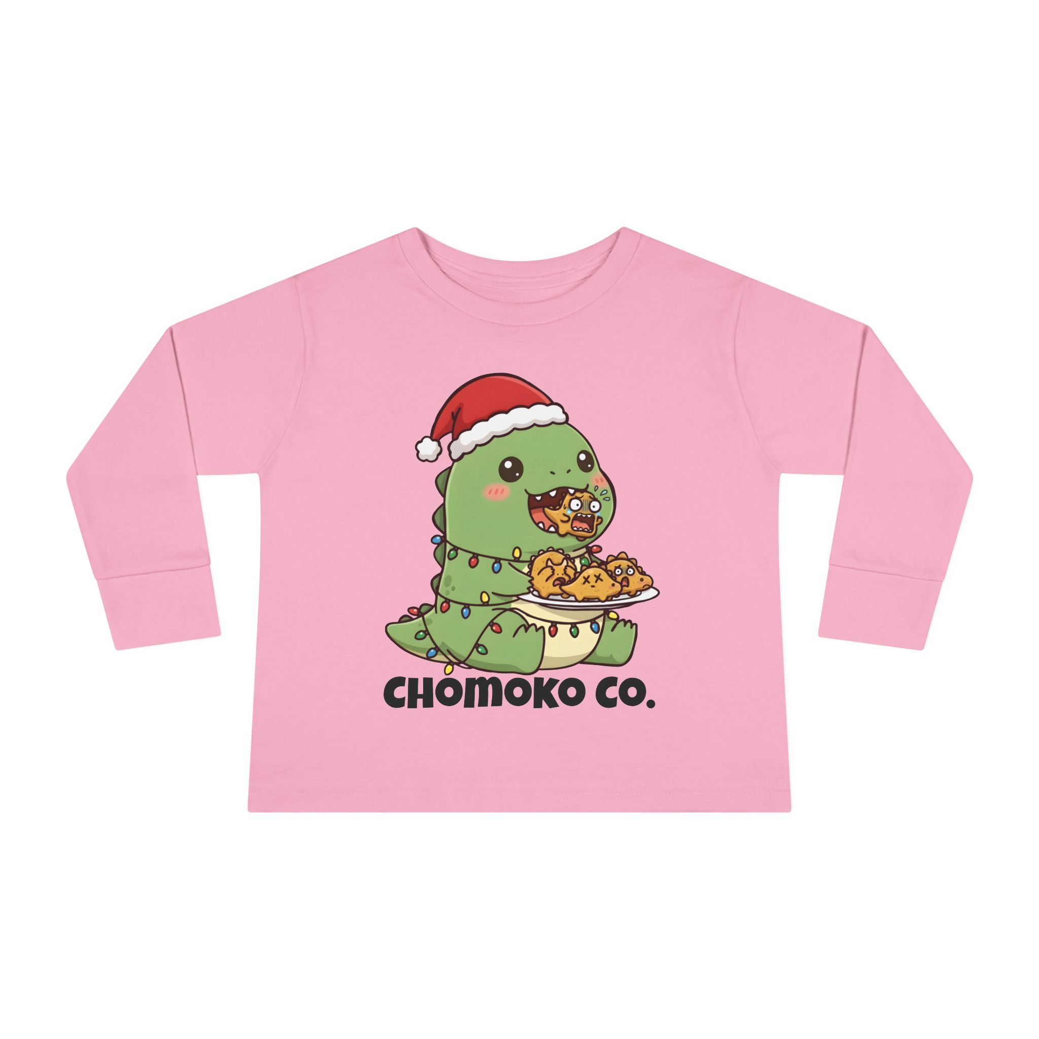 Tatsu with Christmas lights Toddler Long Sleeve Tee