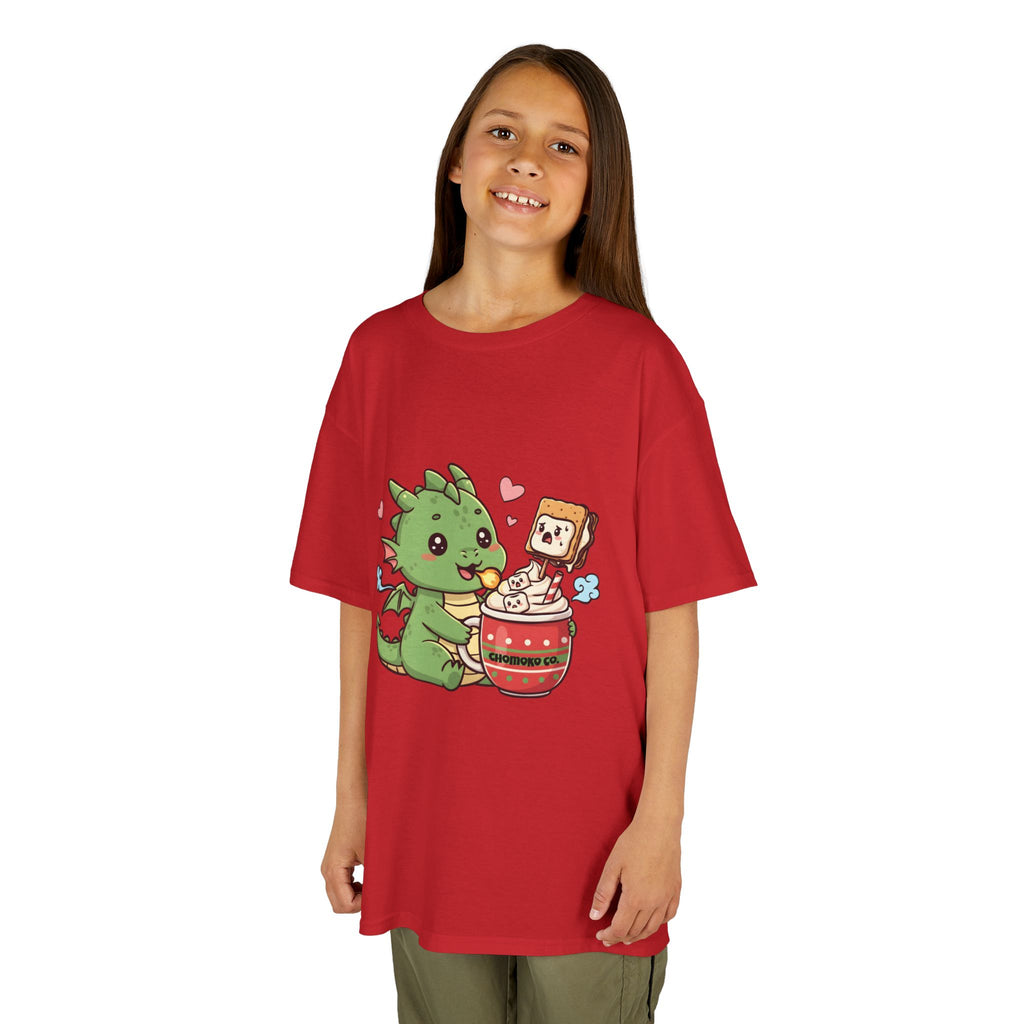 Rinzu drinking Hot chocolate Kids Heavy Cotton™ Tee