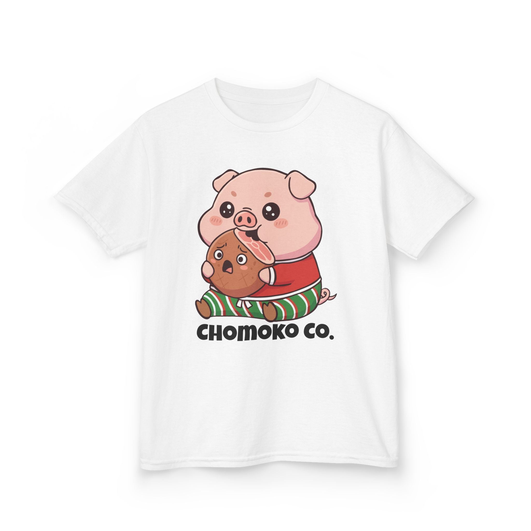 Okui in Christmas pajamas Kids Heavy Cotton™ Tee