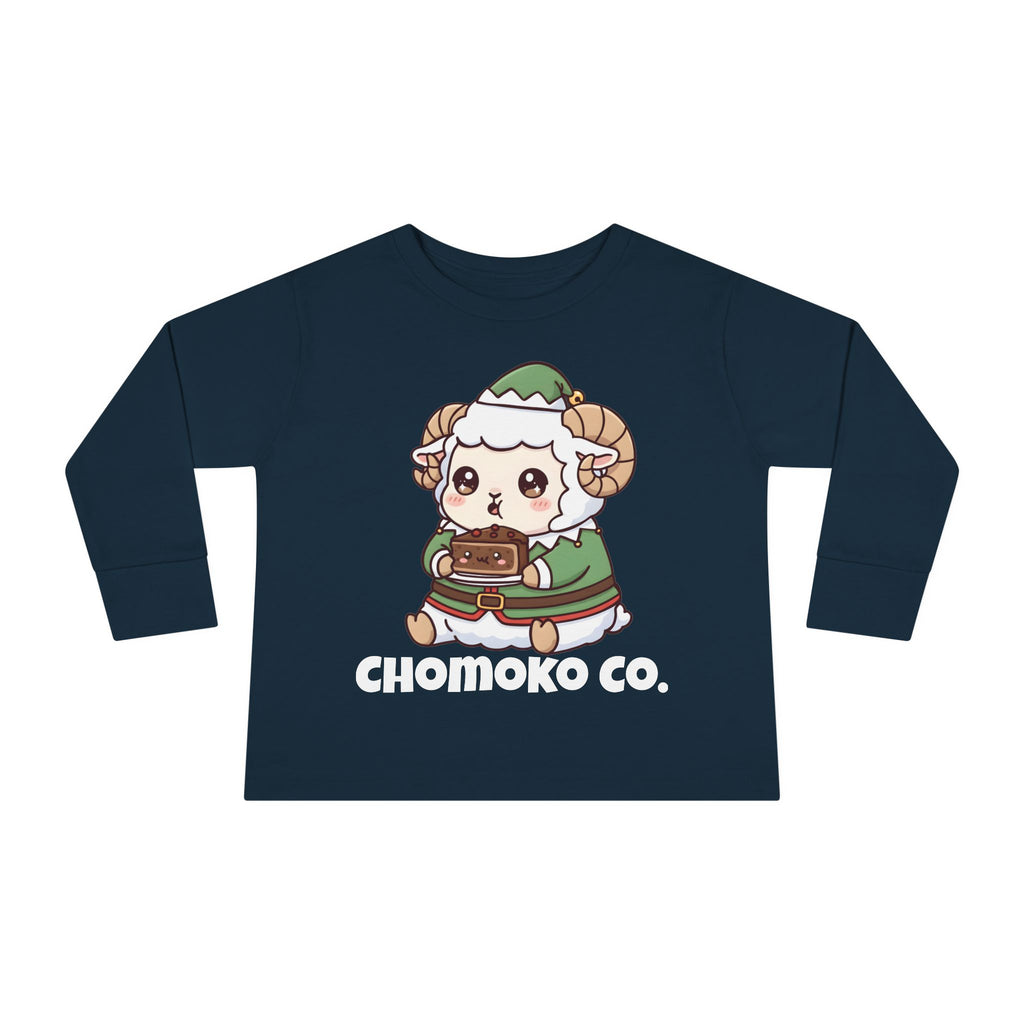 Bashi in an elf costume Toddler Long Sleeve Tee