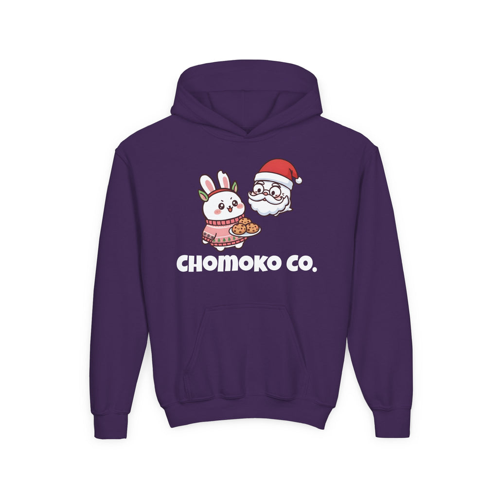Chomoko and Santa Oji Youth Heavy Blend Hooded Sweatshirt