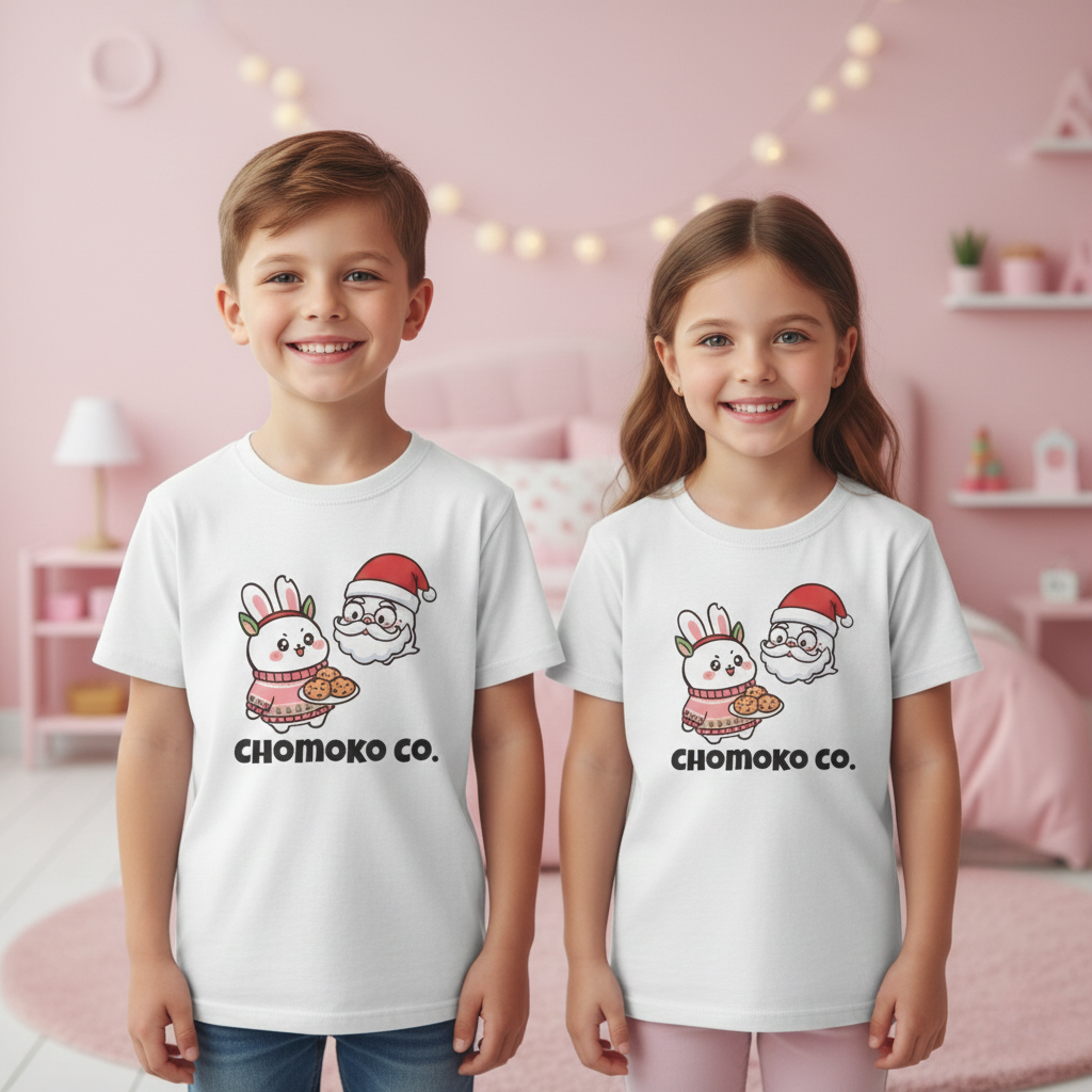 Chomoko and Santa Oji Kids Heavy Cotton™ Tee