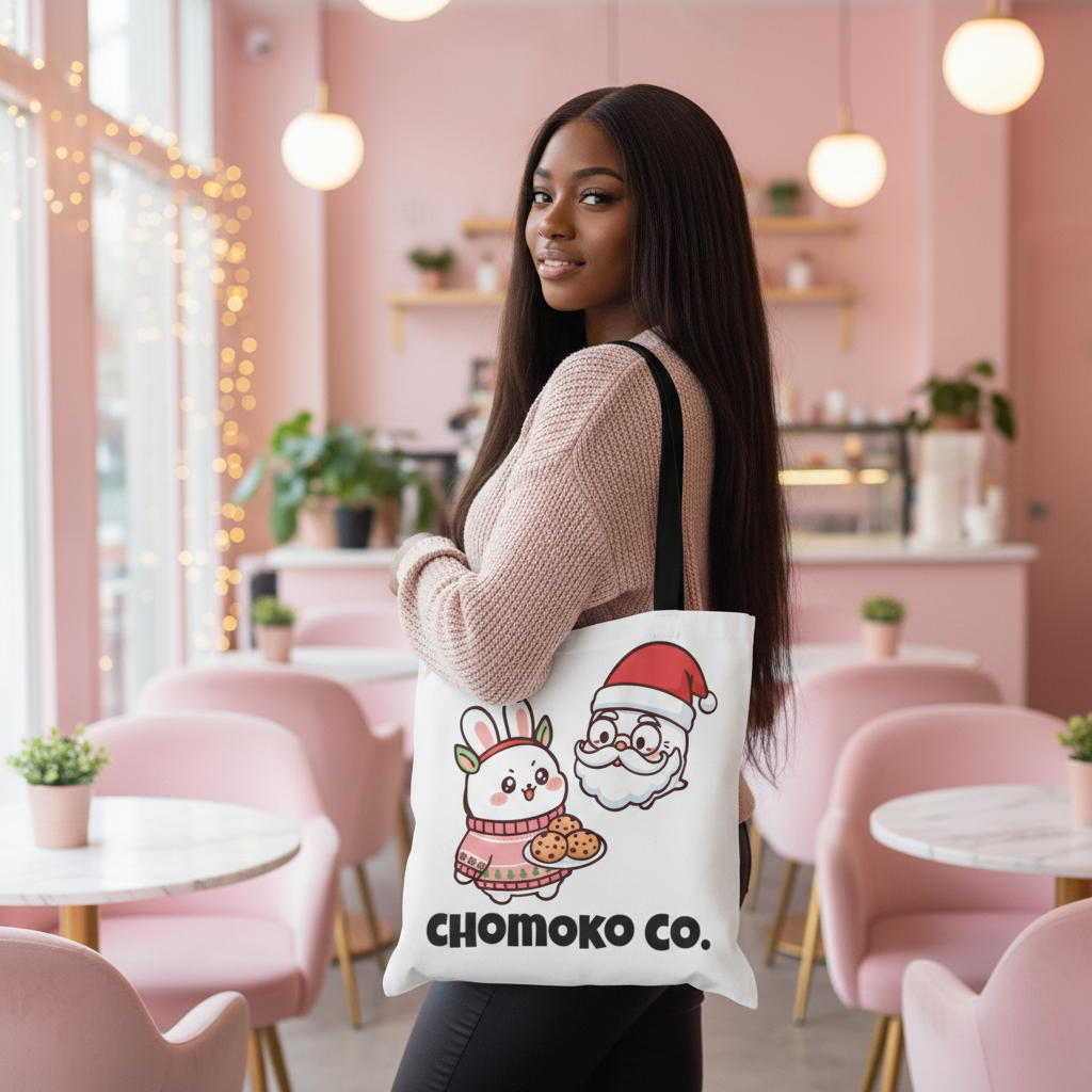 Chomoko and santa Oji Tote Bag