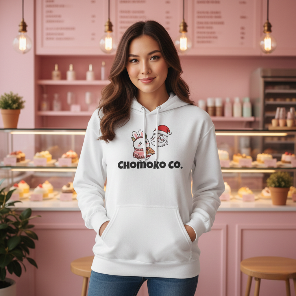 Chomoko and Santa Oji Unisex Midweight Softstyle Fleece Hoodie