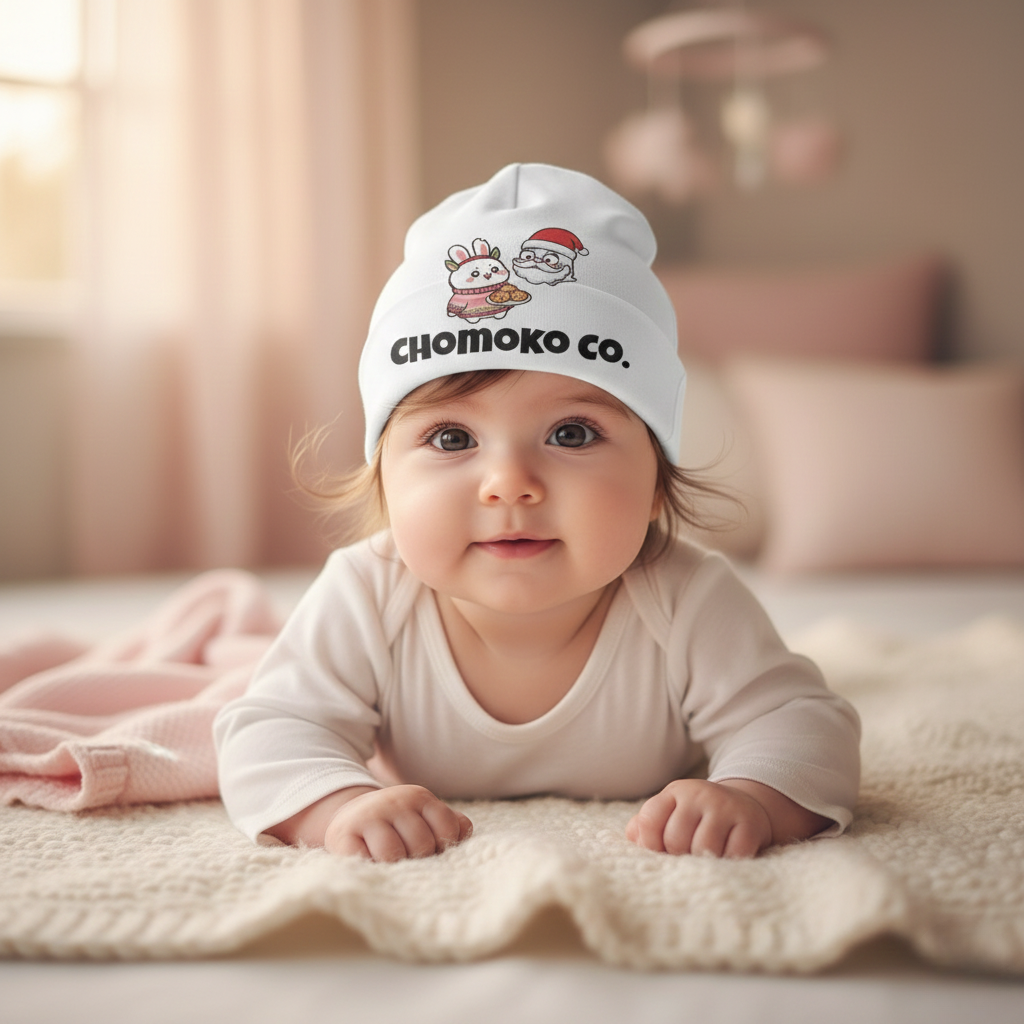Chomoko and Santa Oji Baby Beanie