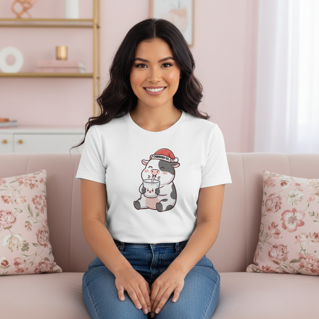 Kolby with a Santa hat Women's Tee