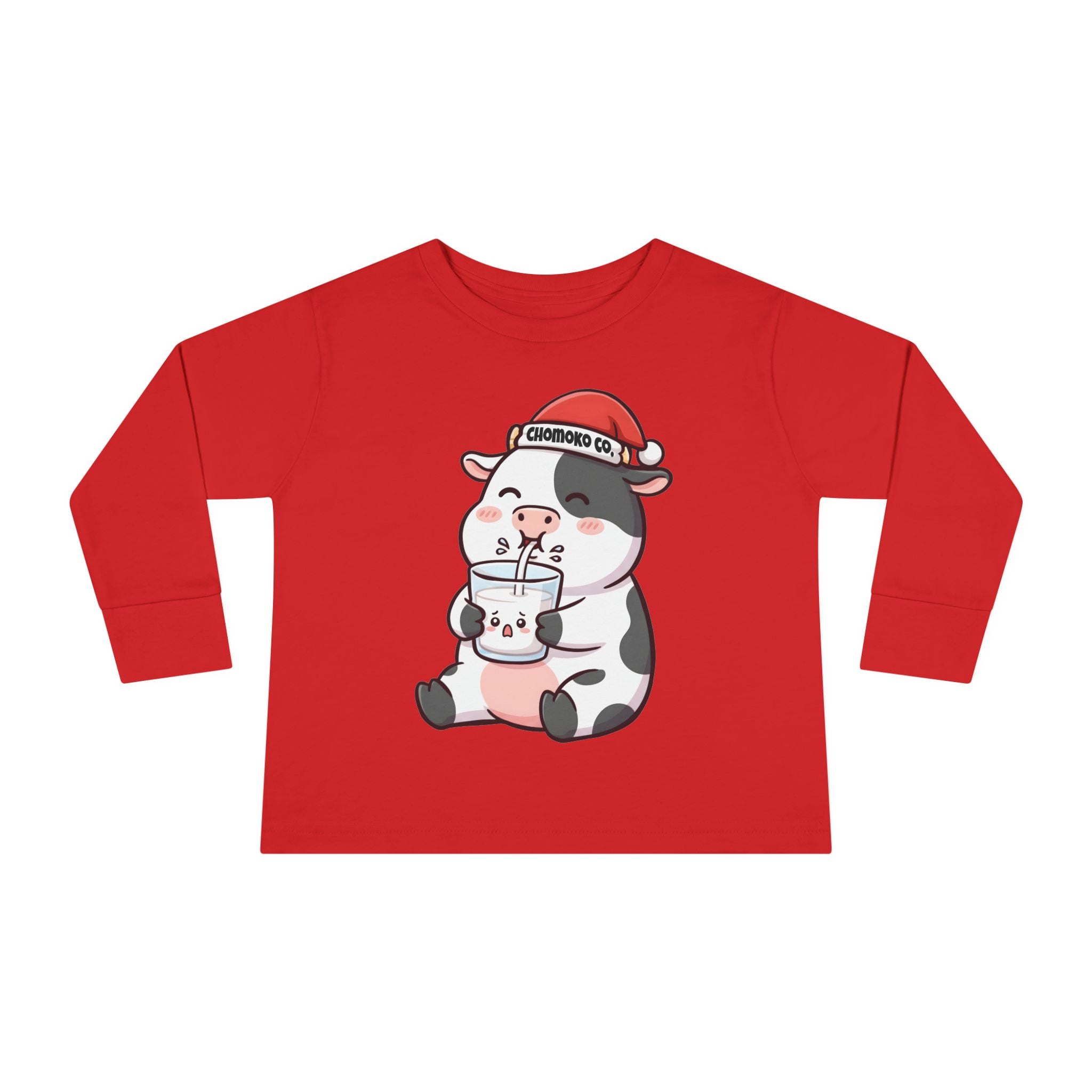 Kolby with Santa hat Toddler Long Sleeve Tee