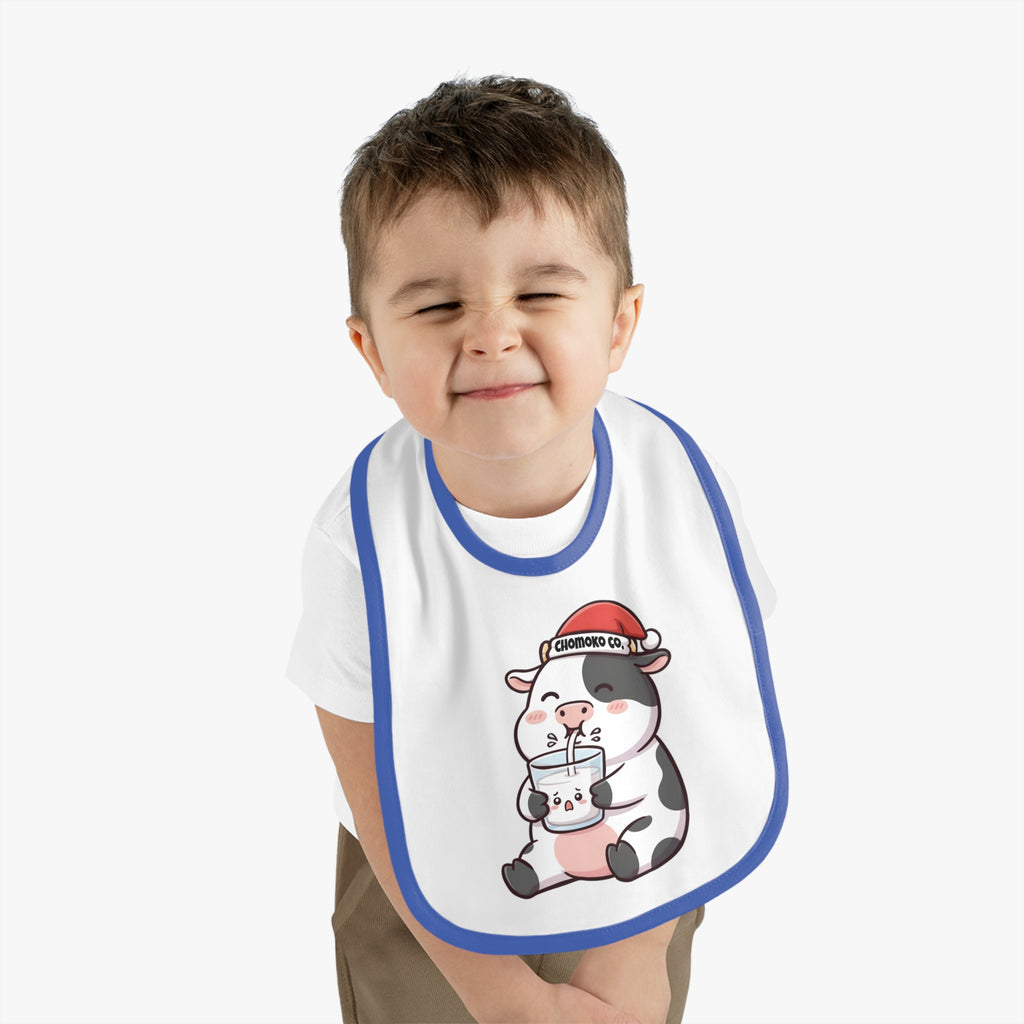 Kolby with Santa hat Baby Bib