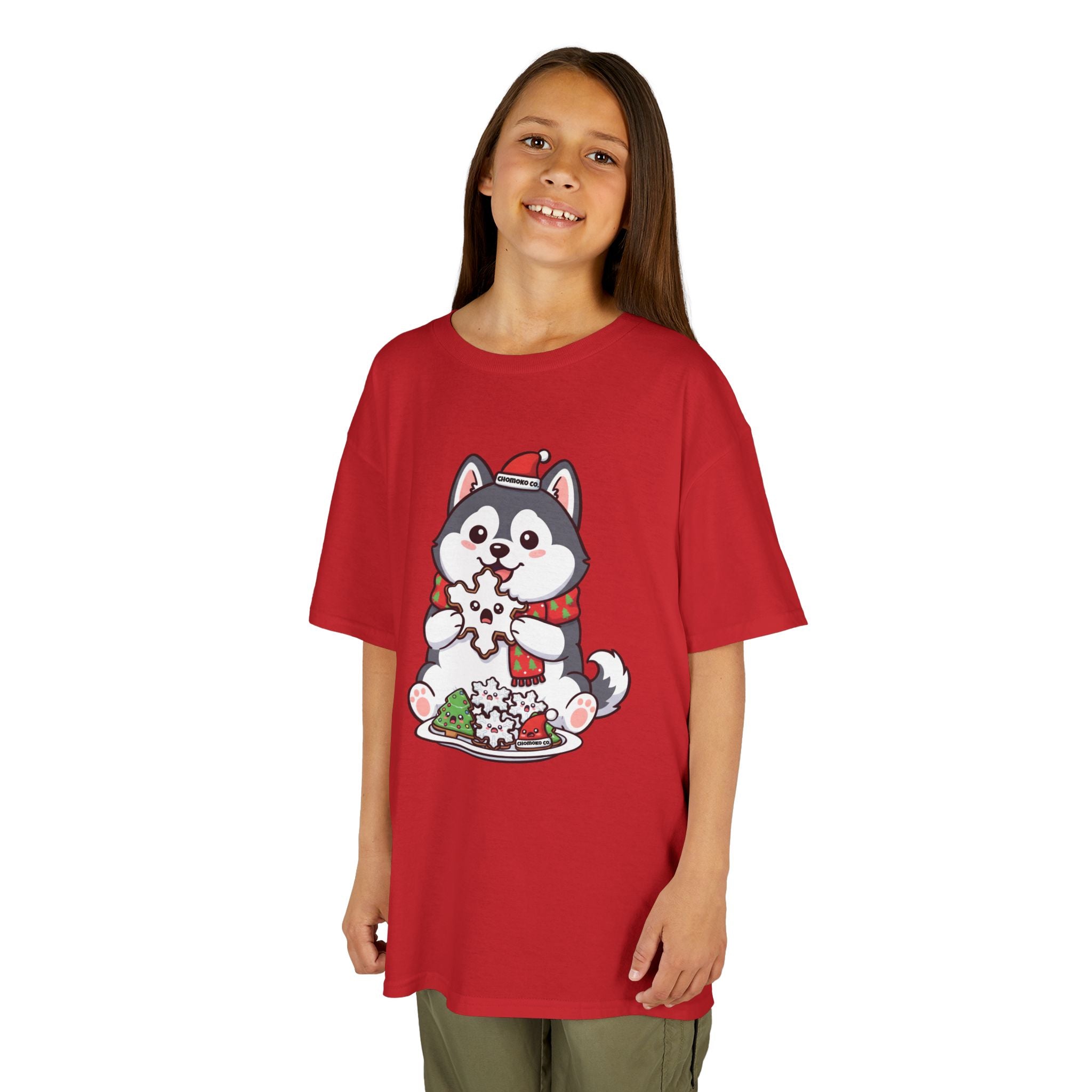 Koda eating Sugar cookies Kids Heavy Cotton™ Tee