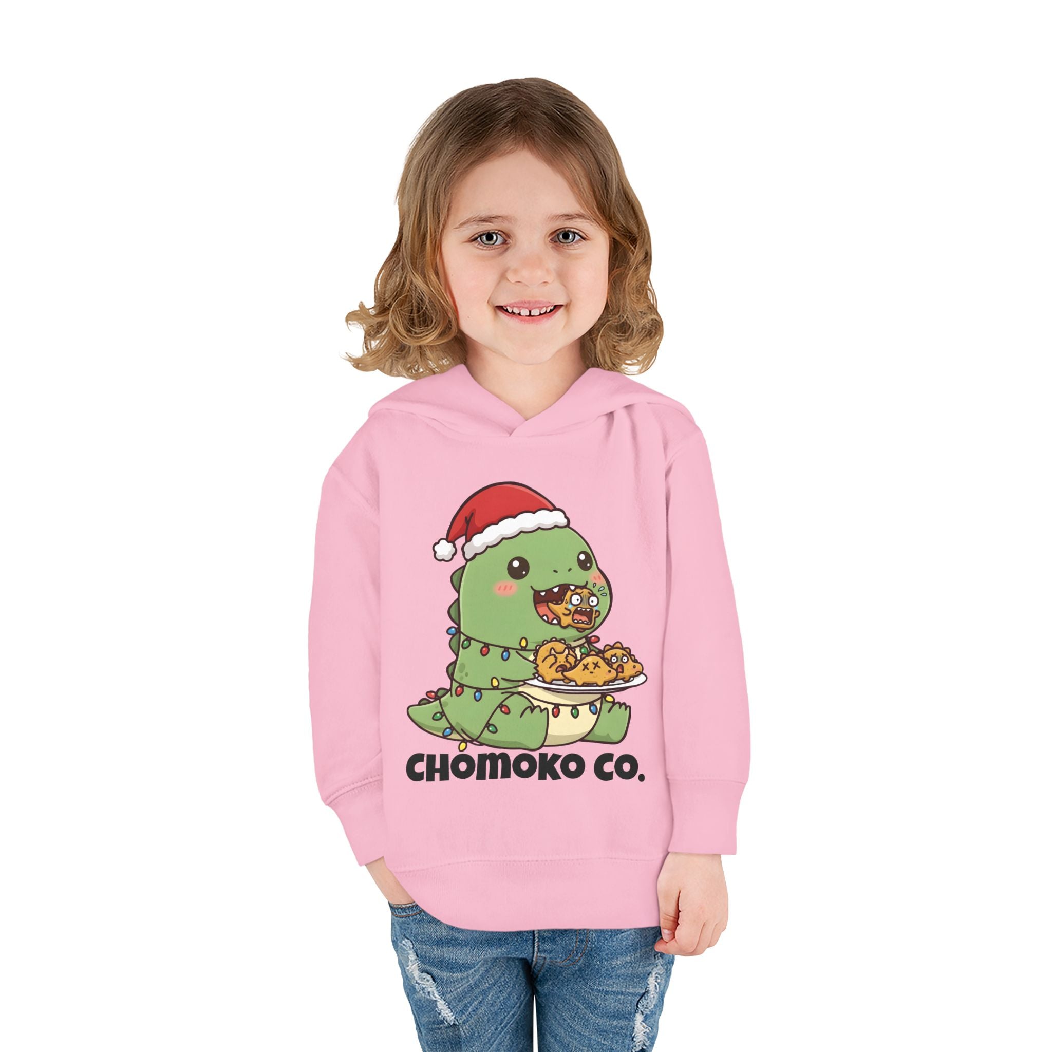 Tatsu with Christmas lights Toddler Pullover Fleece Hoodie