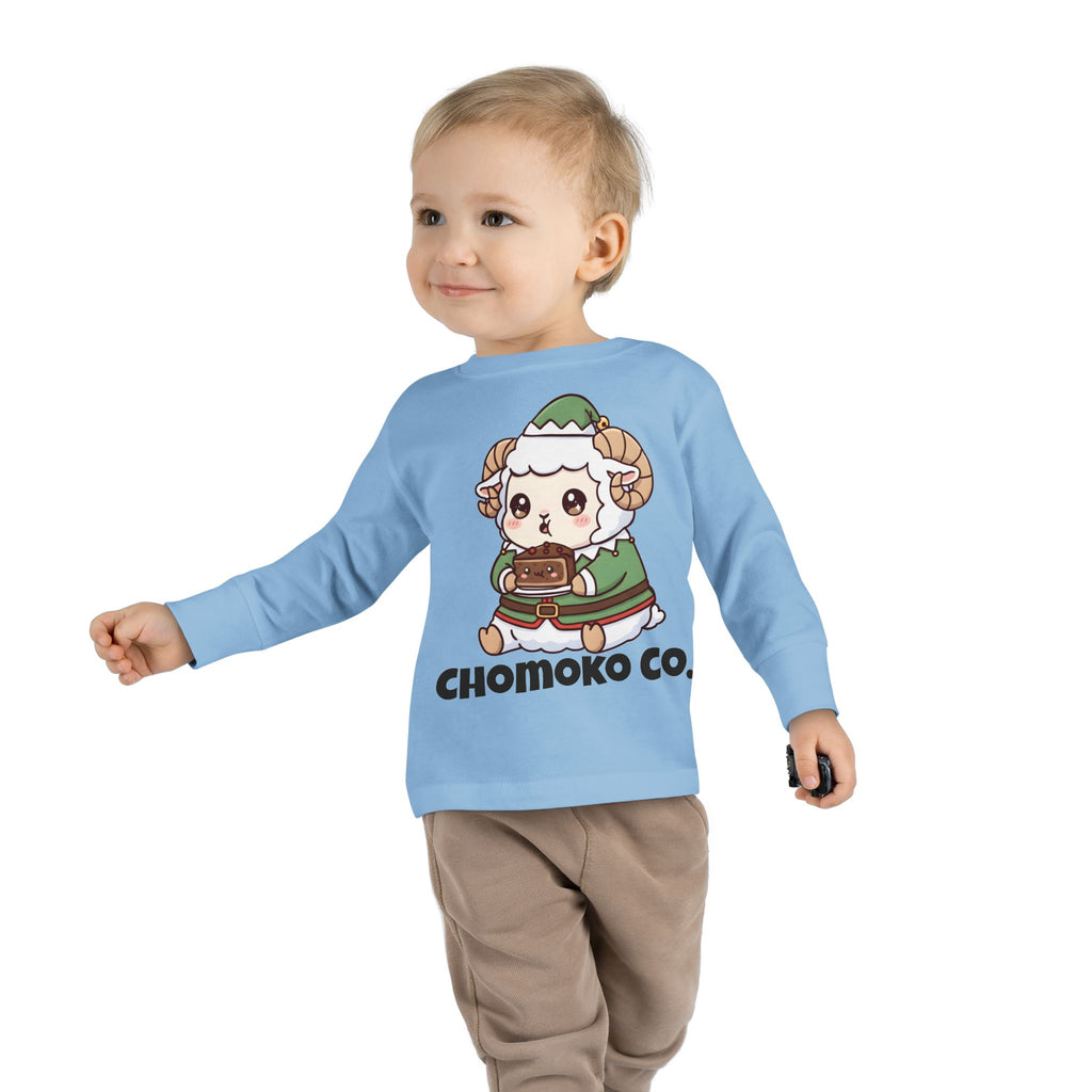 Bashi in an elf costume Toddler Long Sleeve Tee