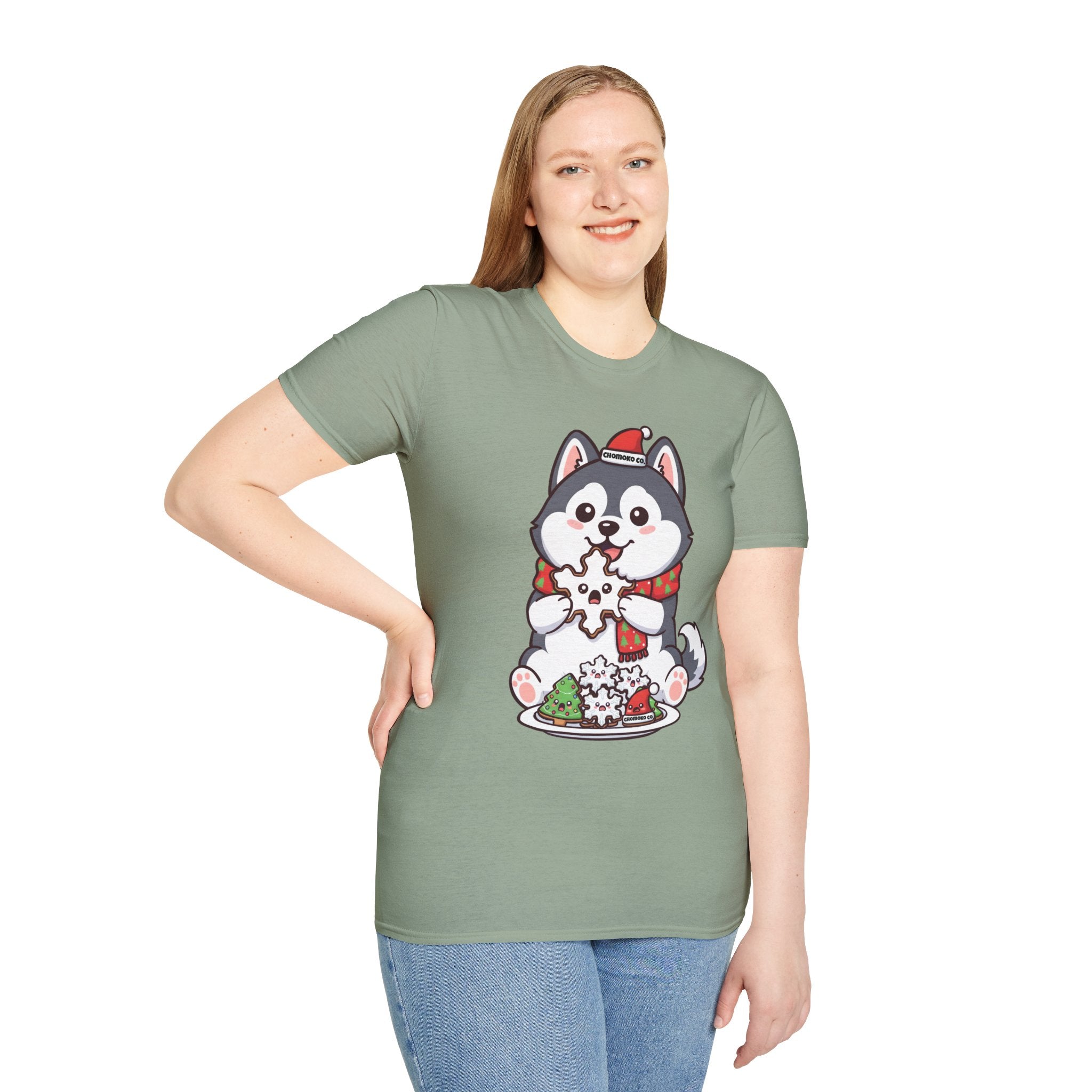 Koda eating Sugar cookies Unisex Softstyle T-Shirt
