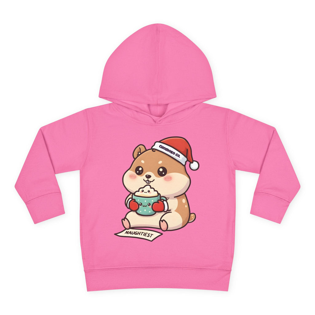 Atsu drinking Eggnog Toddler Pullover Fleece Hoodie