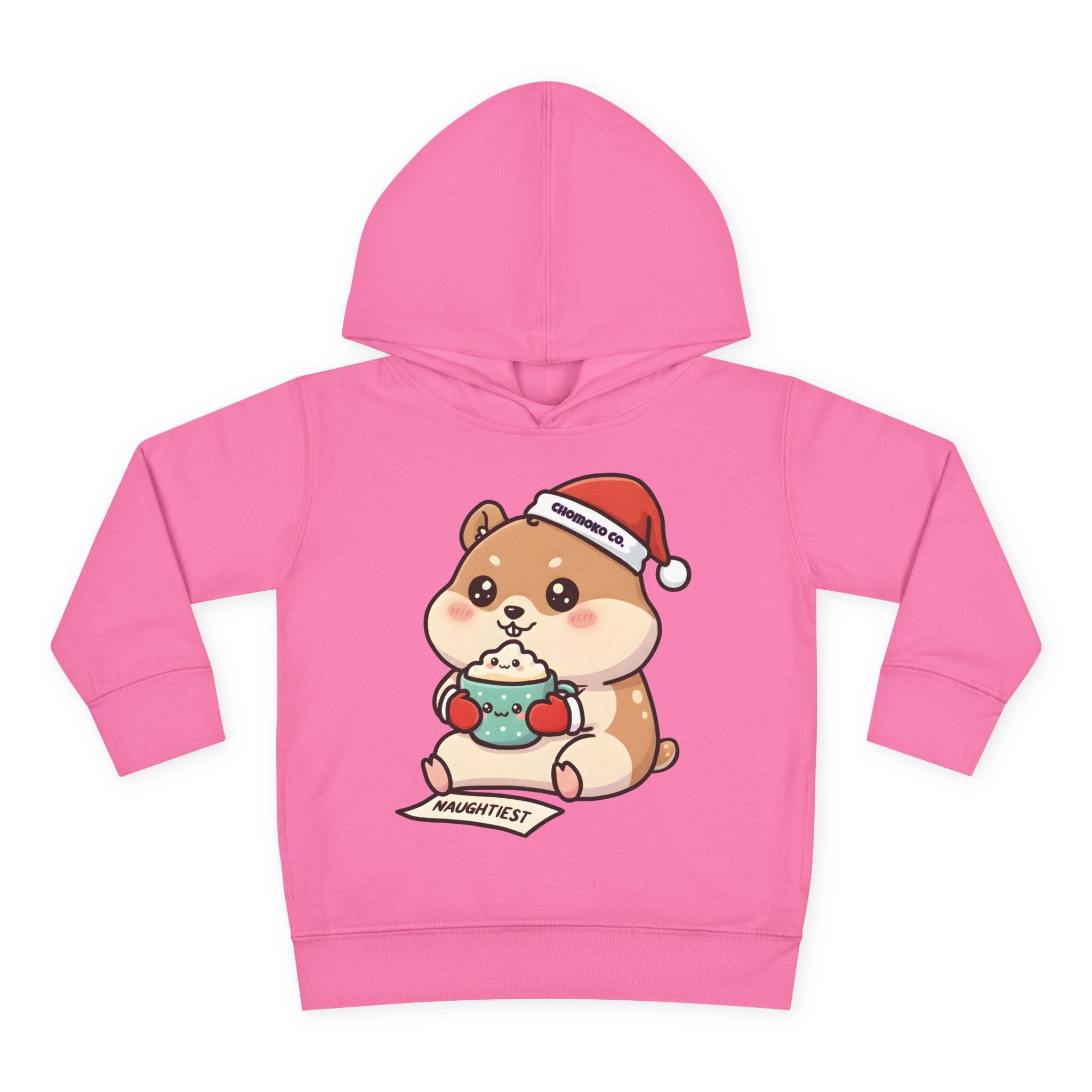 Atsu drinking Eggnog Toddler Pullover Fleece Hoodie