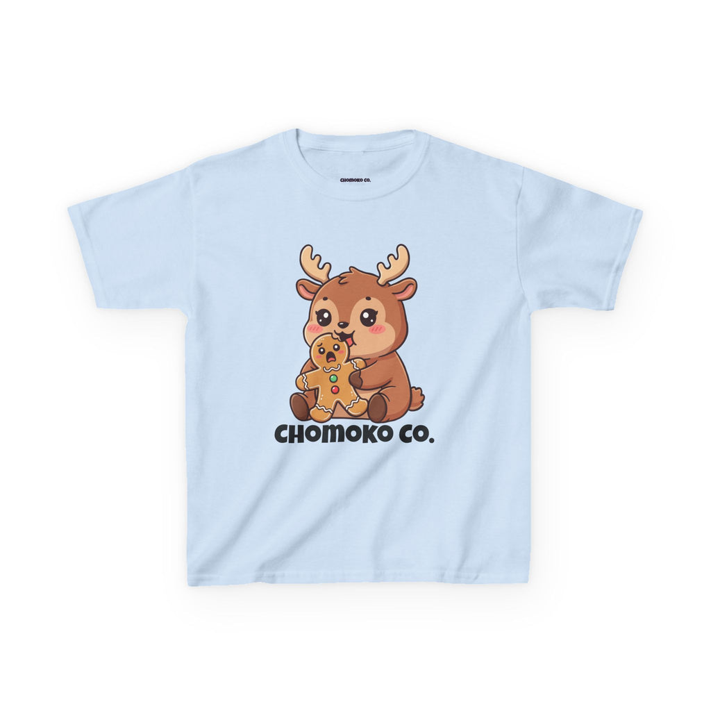Haru eating a Gingerbread Man Kids Heavy Cotton™ Tee