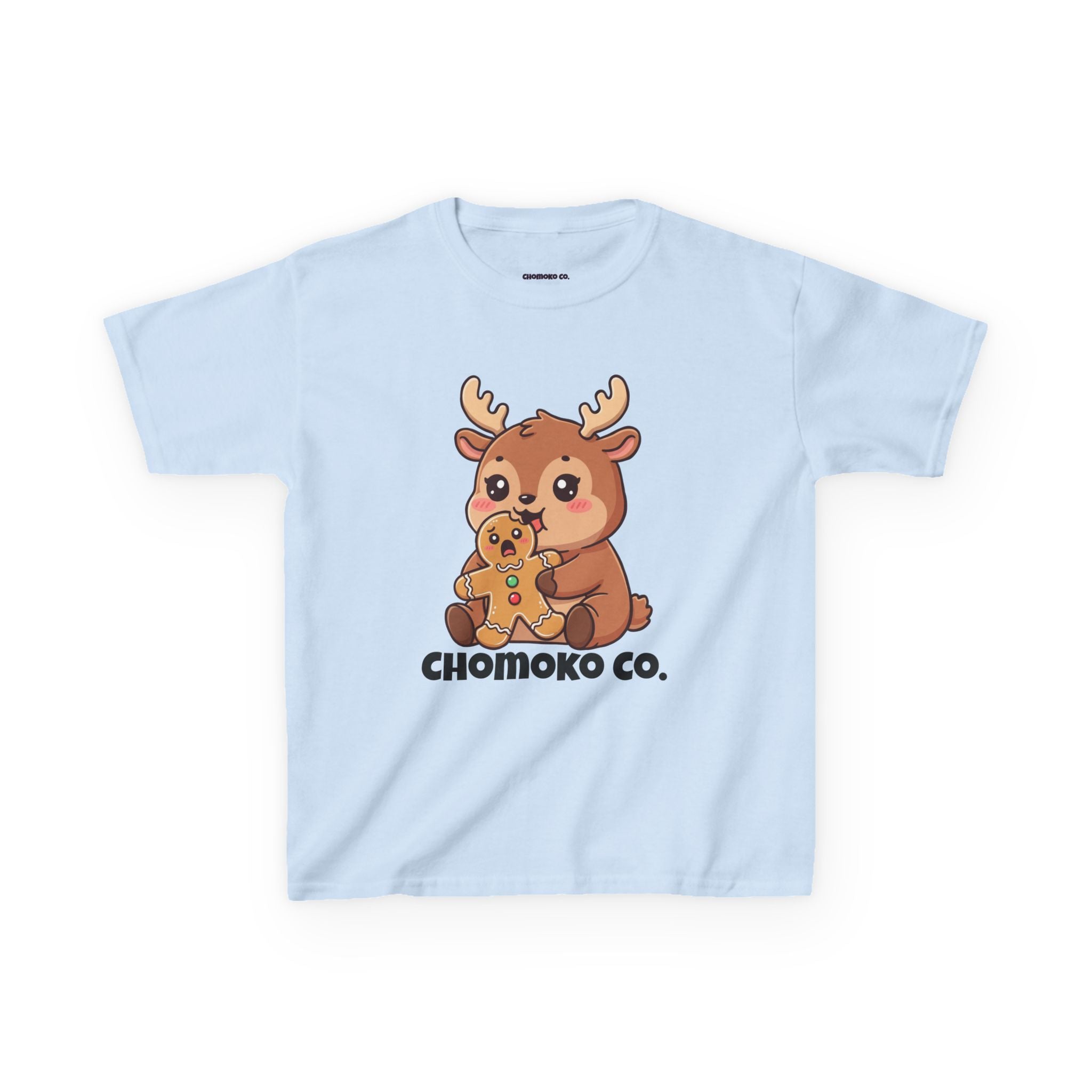 Haru eating a Gingerbread Man Kids Heavy Cotton™ Tee