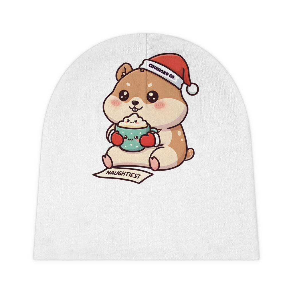 Atsu drinking Eggnog Baby Beanie