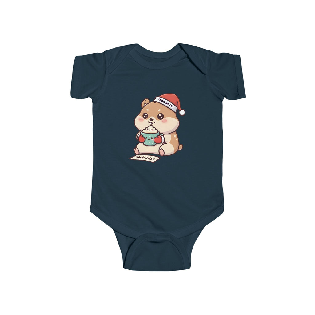 Atsu drinking Eggnog Infant Fine Jersey Bodysuit