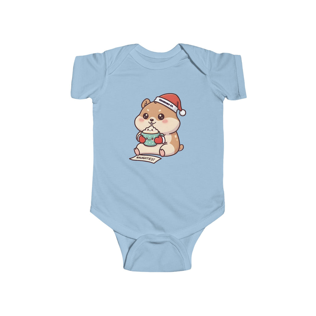 Atsu drinking Eggnog Infant Fine Jersey Bodysuit