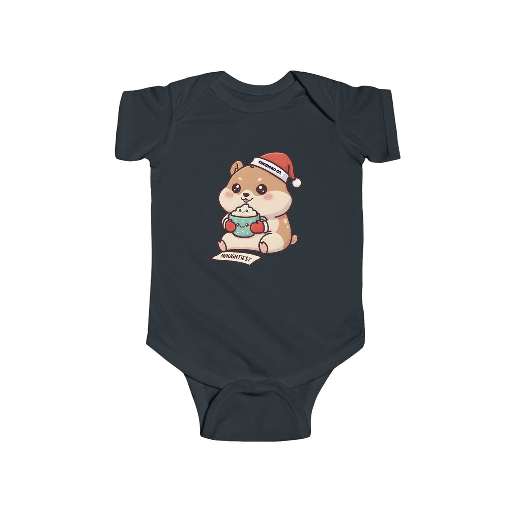 Atsu drinking Eggnog Infant Fine Jersey Bodysuit