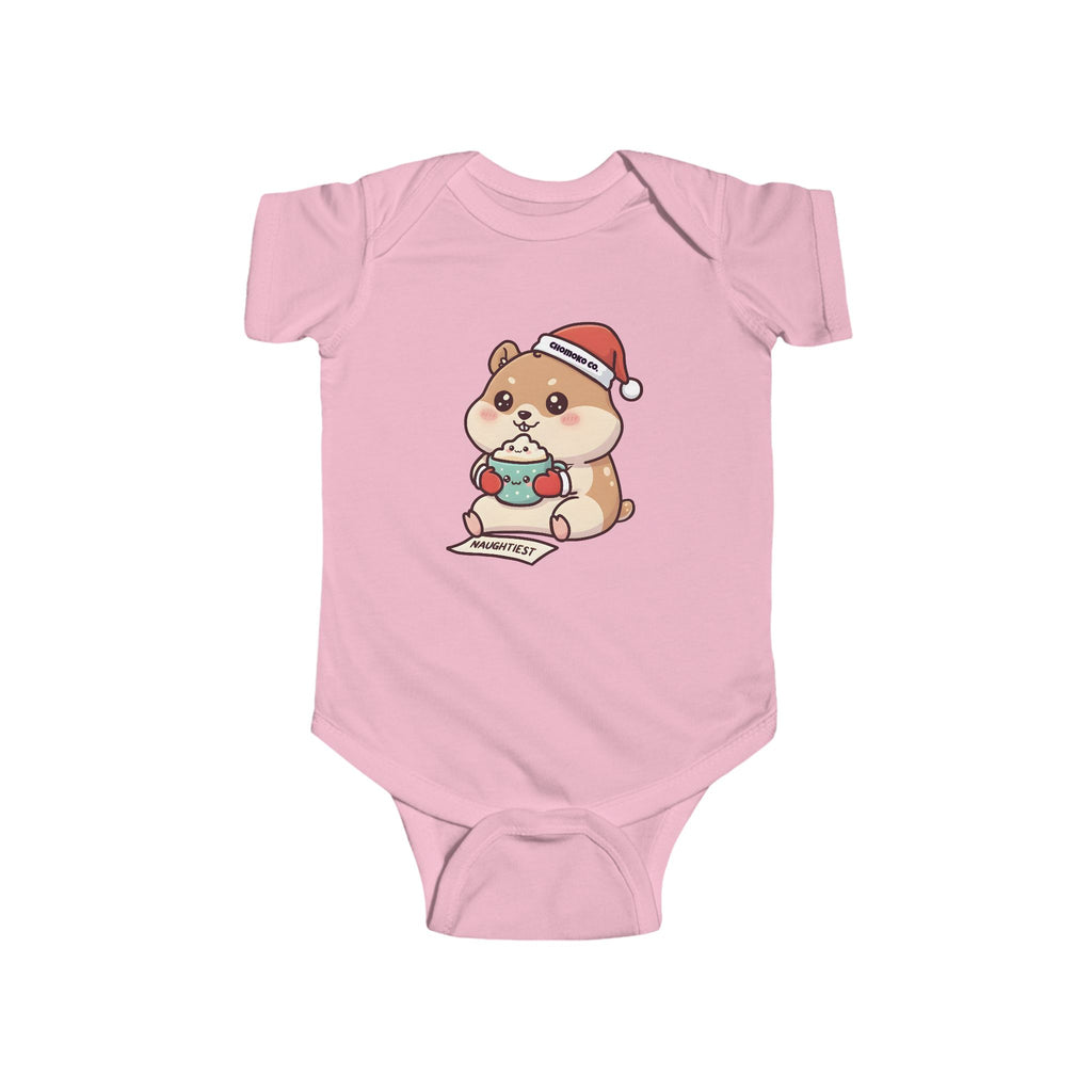 Atsu drinking Eggnog Infant Fine Jersey Bodysuit