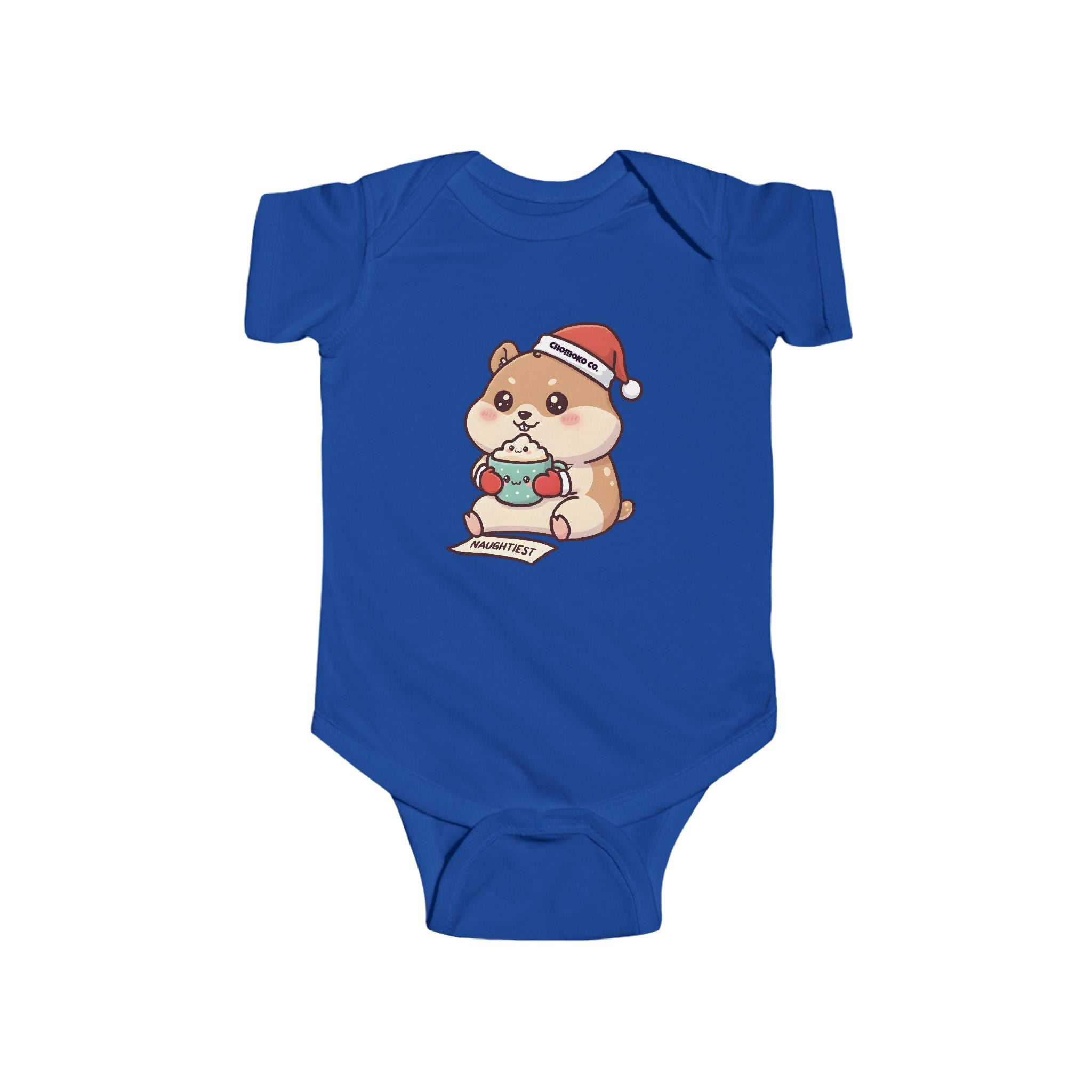 Atsu drinking Eggnog Infant Fine Jersey Bodysuit