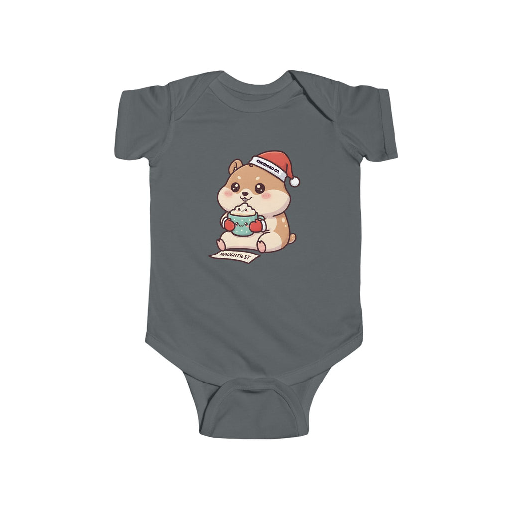 Atsu drinking Eggnog Infant Fine Jersey Bodysuit
