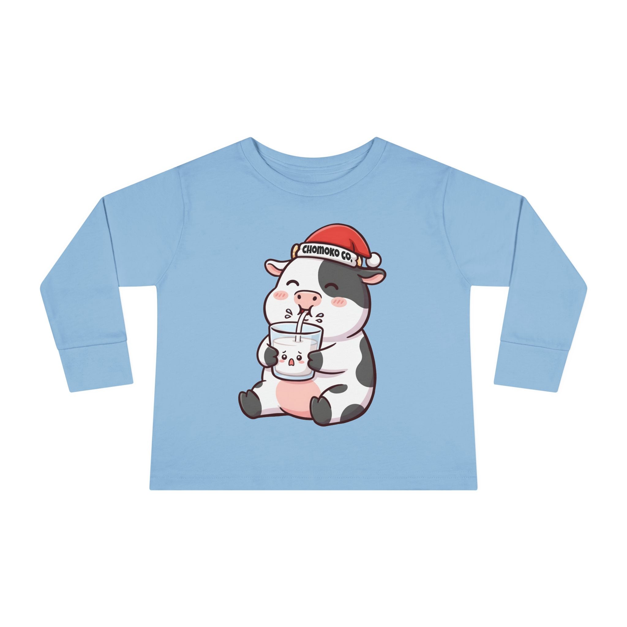 Kolby with Santa hat Toddler Long Sleeve Tee