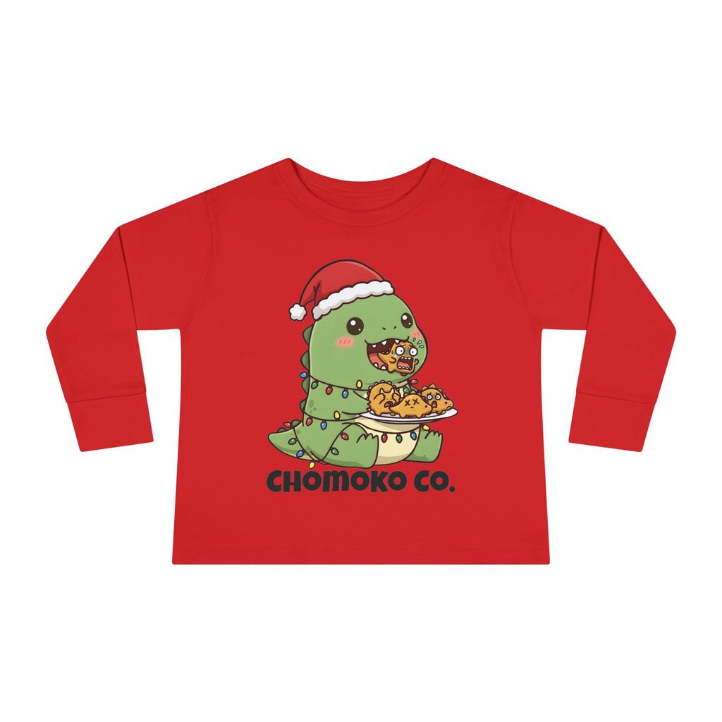 Tatsu with Christmas lights Toddler Long Sleeve Tee