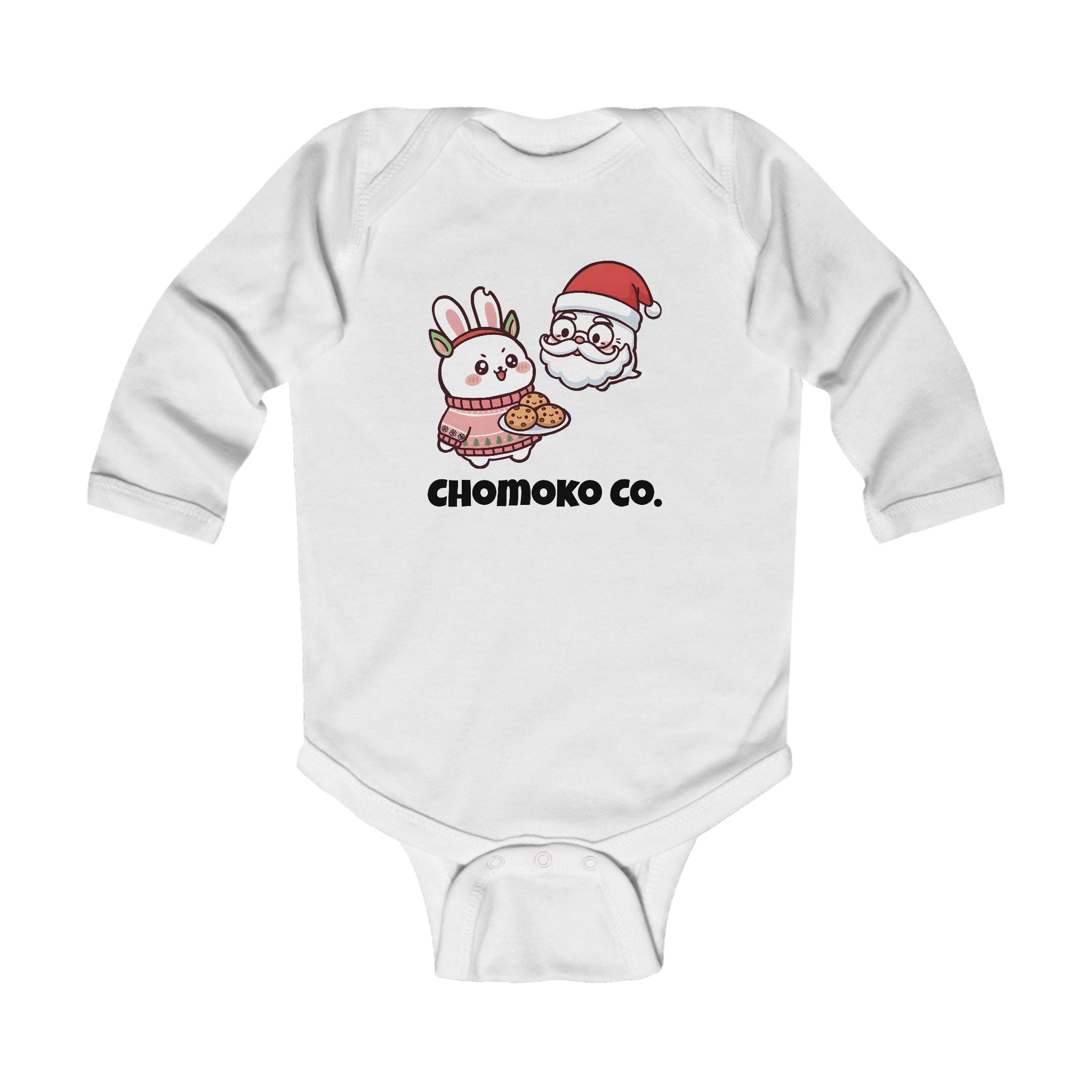 Chomoko and Santa Oji Infant Long Sleeve Bodysuit