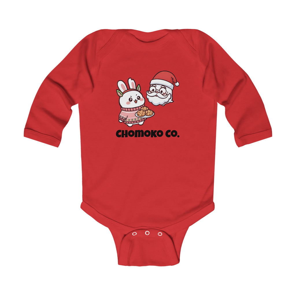 Chomoko and Santa Oji Infant Long Sleeve Bodysuit