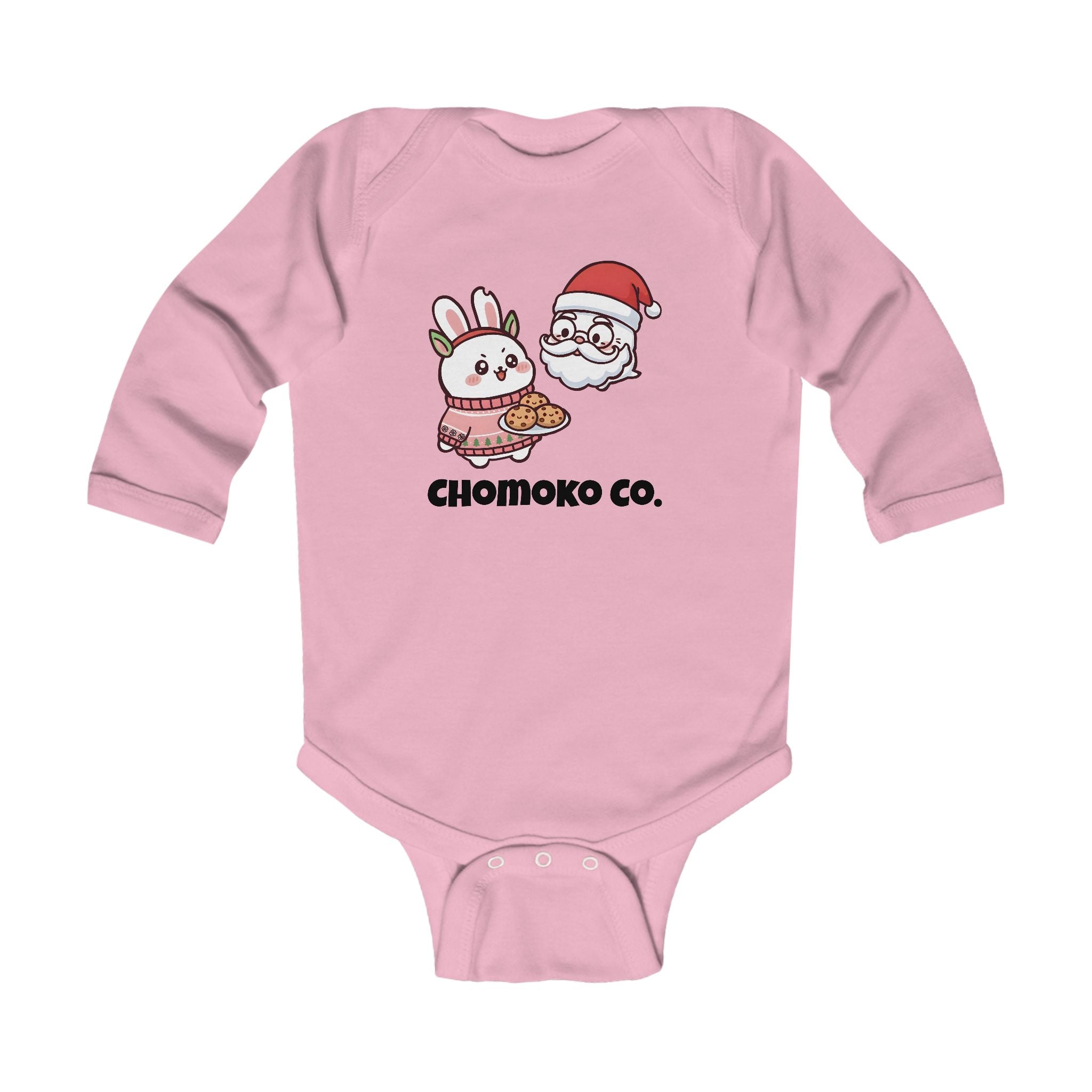 Chomoko and Santa Oji Infant Long Sleeve Bodysuit