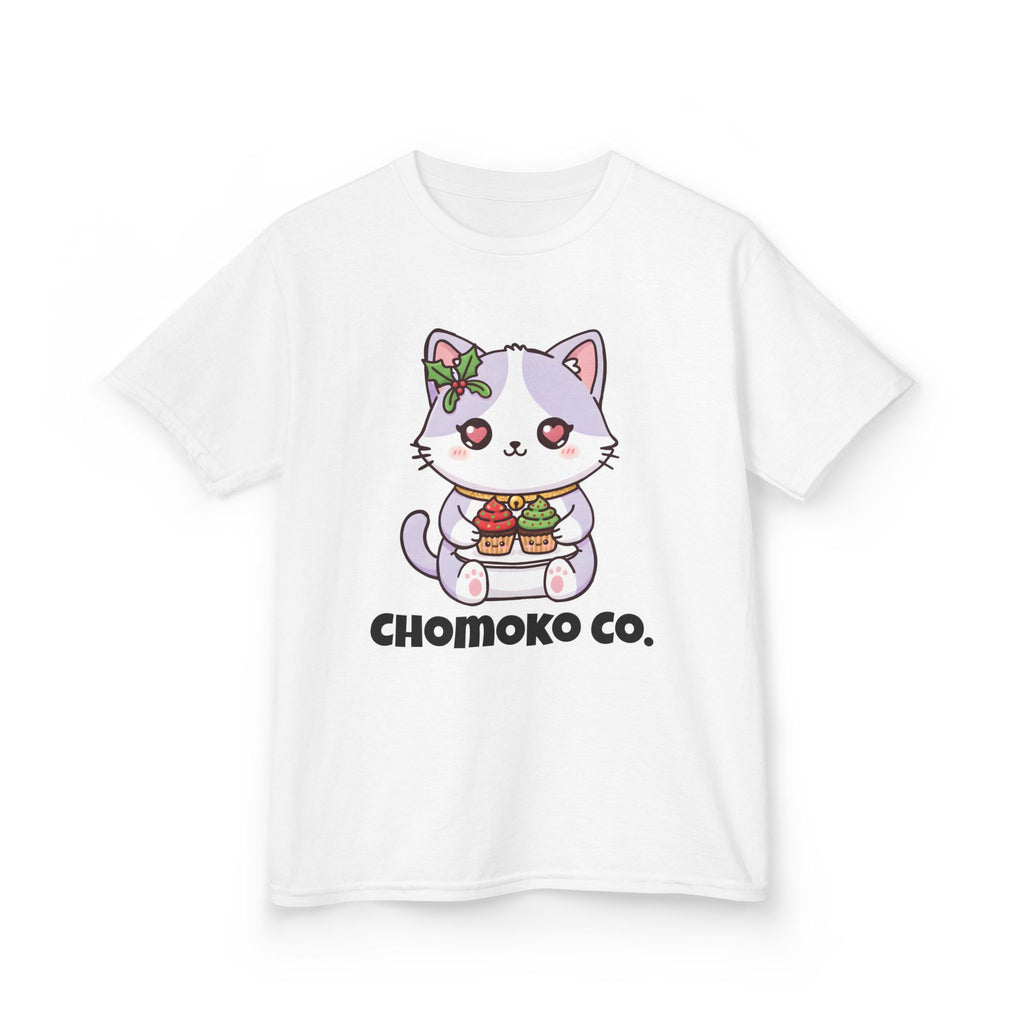 Nori with Christmas Cupcakes Kids Heavy Cotton™ Tee