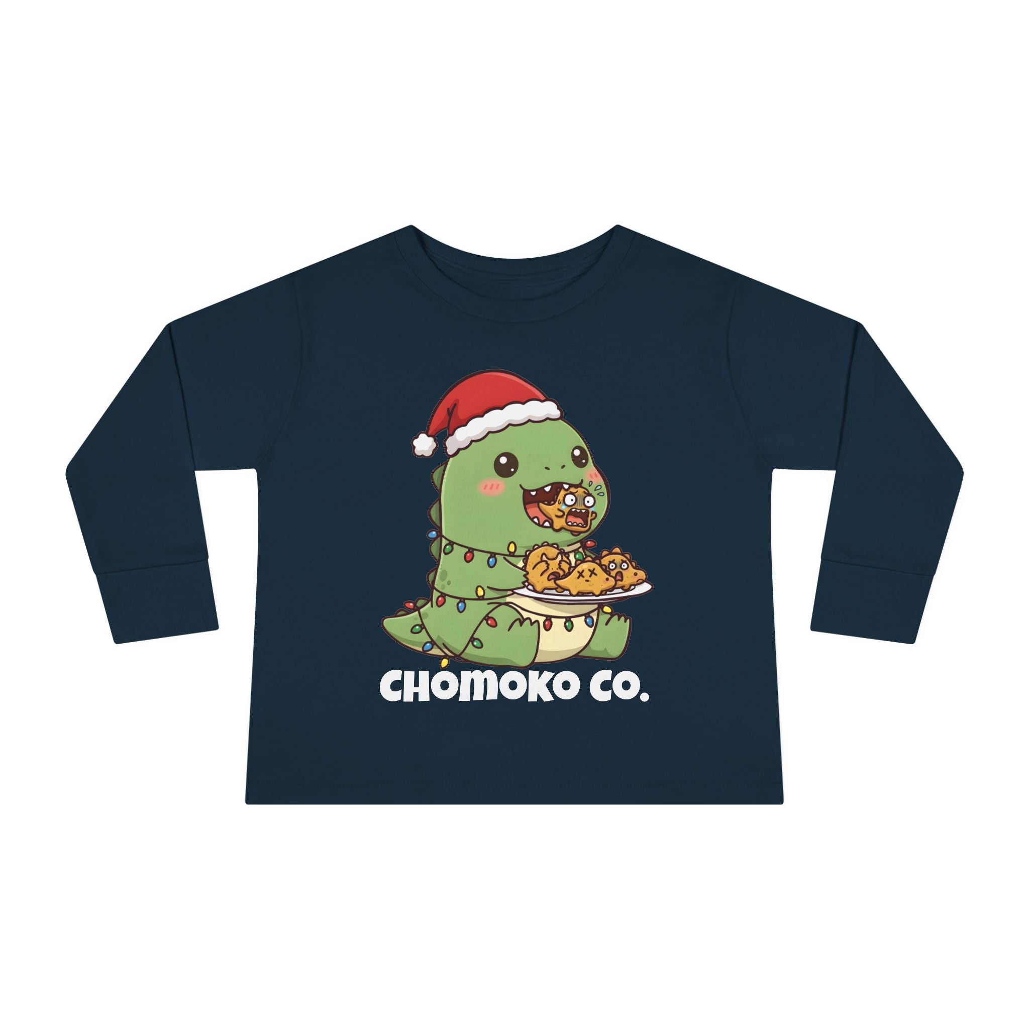 Tatsu with Christmas lights Toddler Long Sleeve Tee