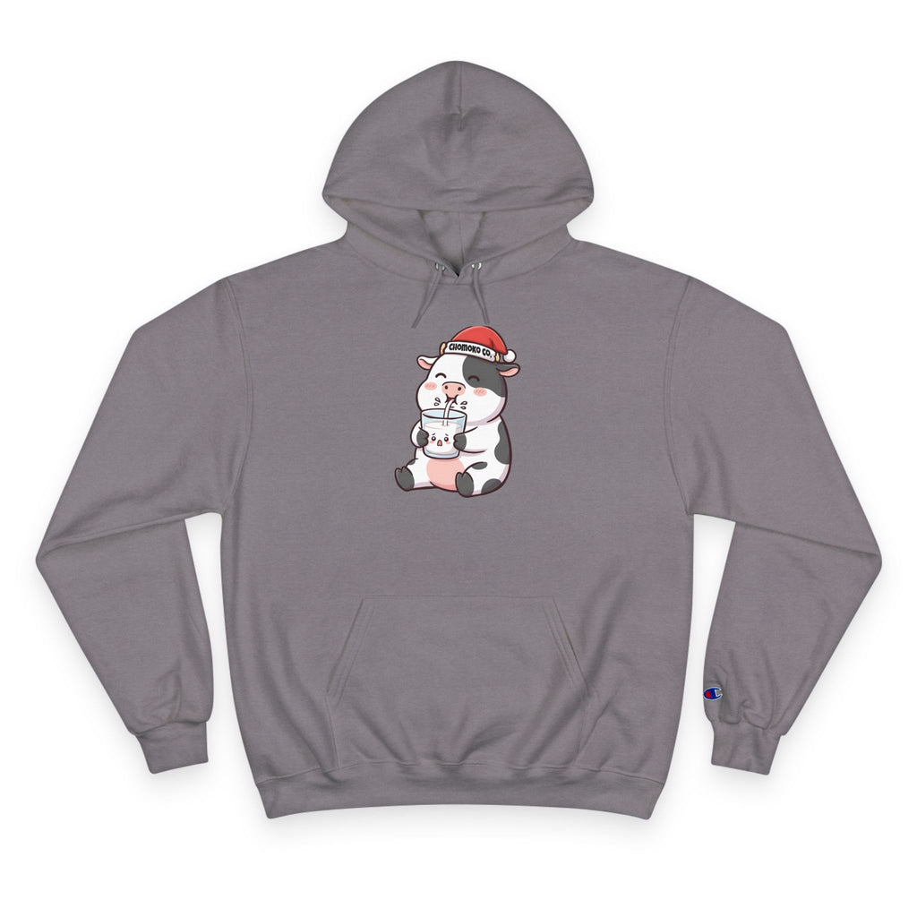 Kolby with Santa hat Champion Hoodie