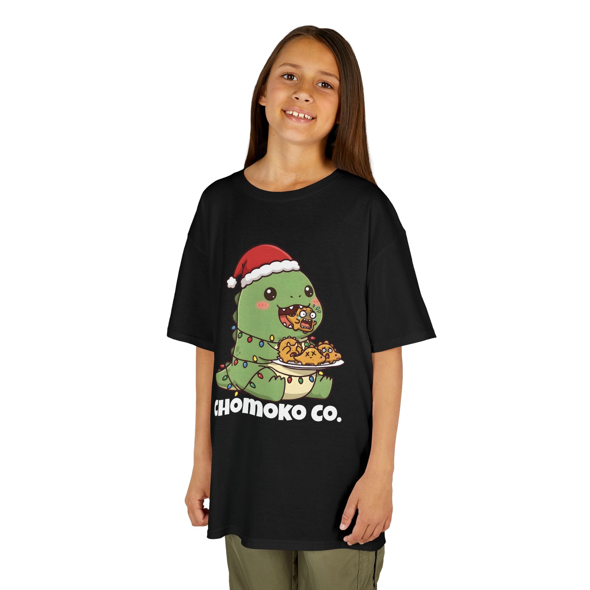 Tatsu with Christmas lights Kids Heavy Cotton™ Tee