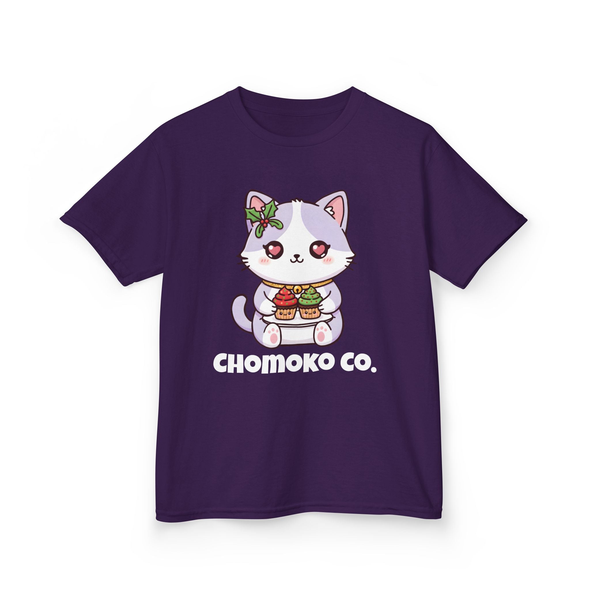 Nori with Christmas Cupcakes Kids Heavy Cotton™ Tee