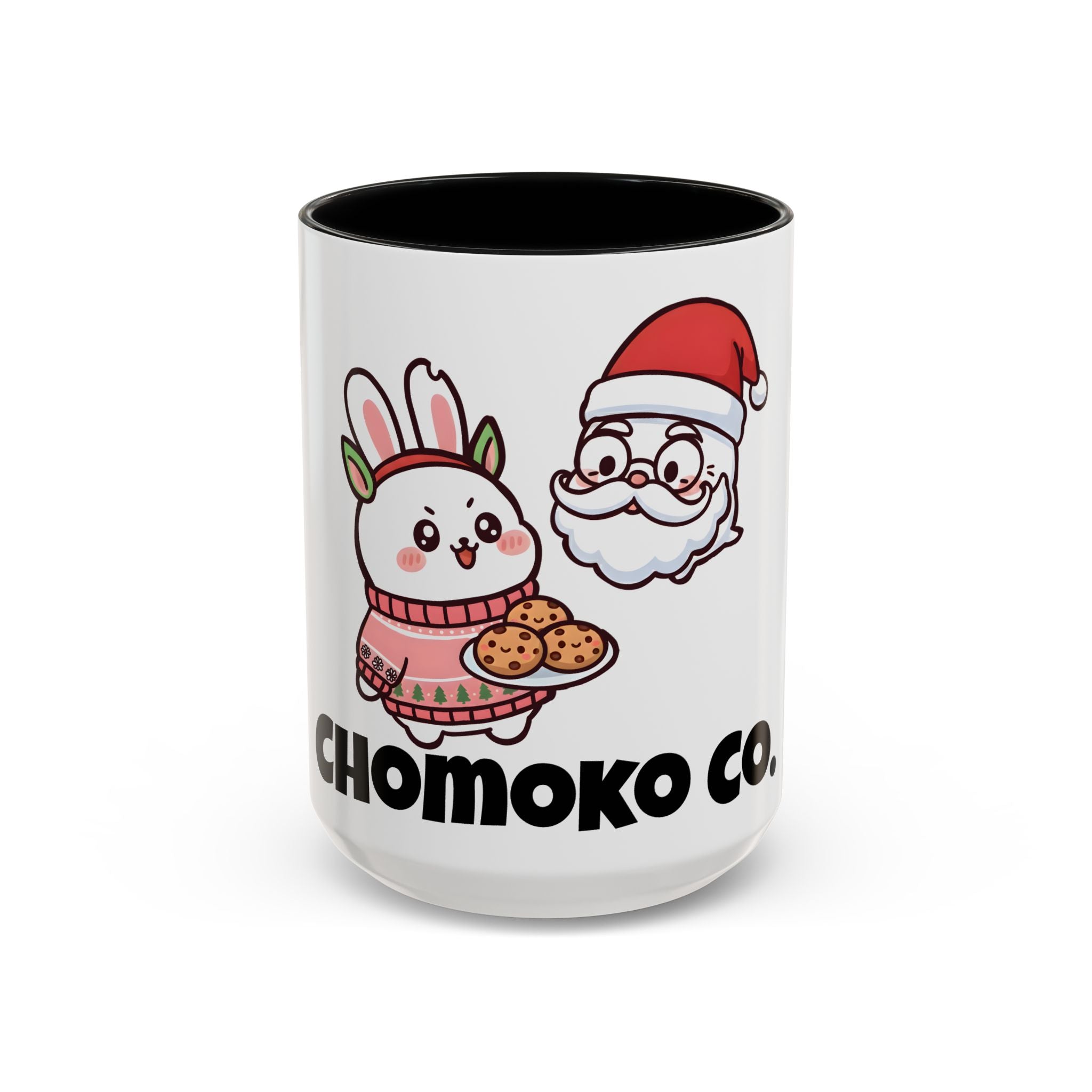 Chomoko and santa Oji Accent Coffee Mug (11, 15oz)