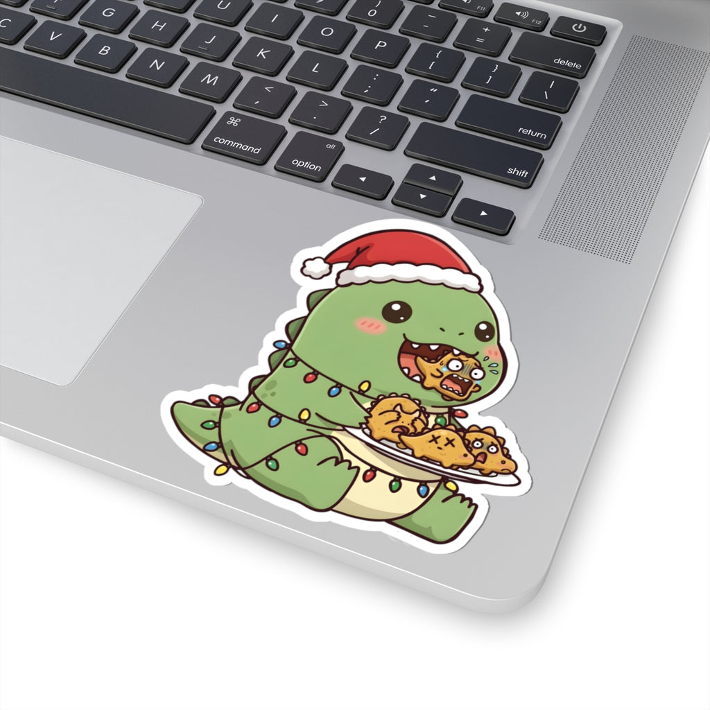 Tatsu with Christmas lights Kiss-Cut Sticker