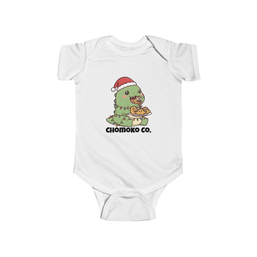 Tatsu with Christmas lights Infant Fine Jersey Bodysuit